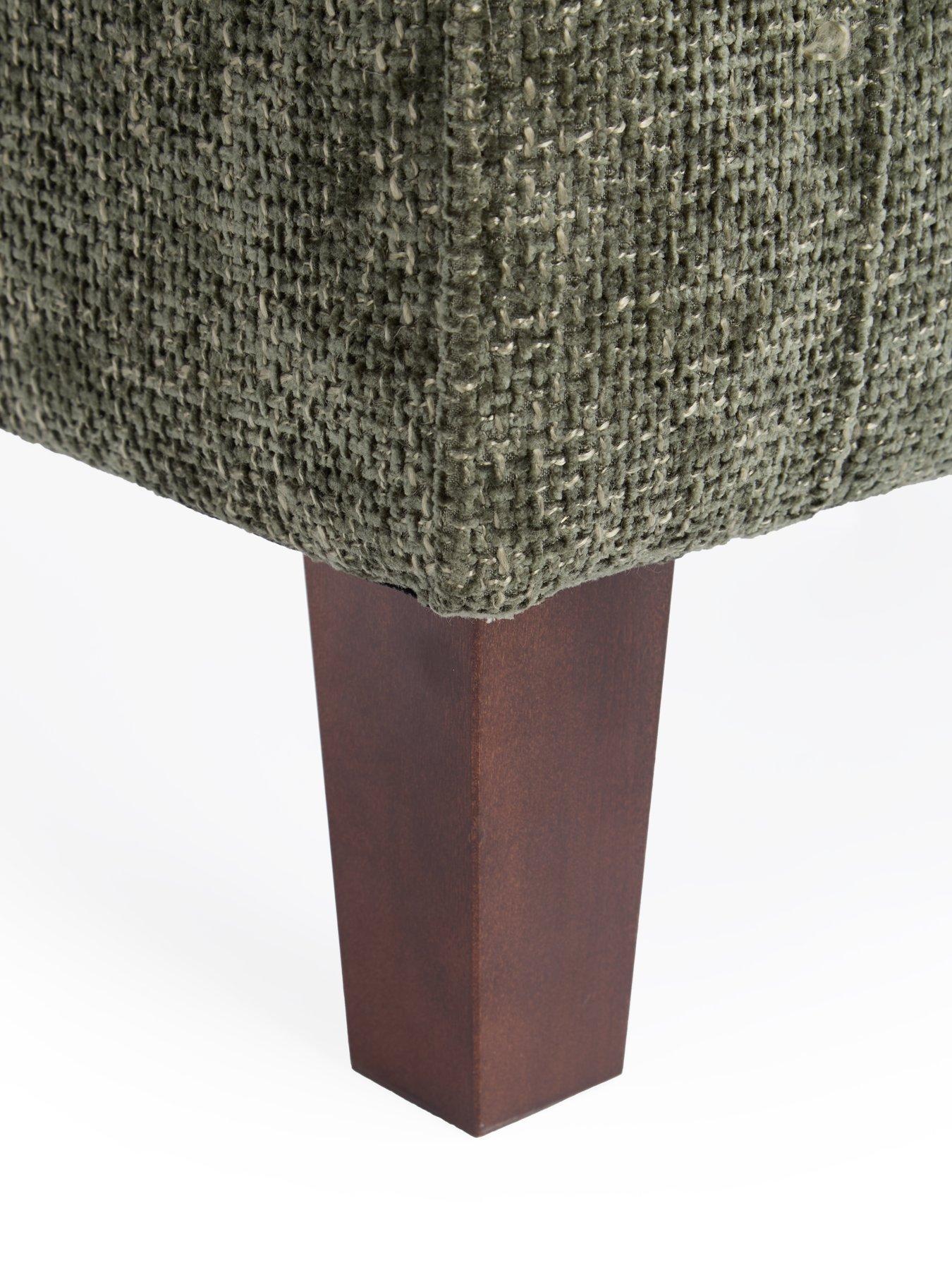 Image 4 of 7 of The Very Collection Denton Chunky Weave Fabric Wing&nbsp;Chair