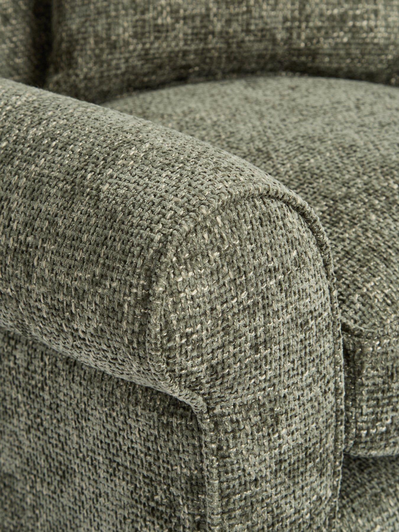 Image 5 of 7 of The Very Collection Denton Chunky Weave Fabric Wing&nbsp;Chair