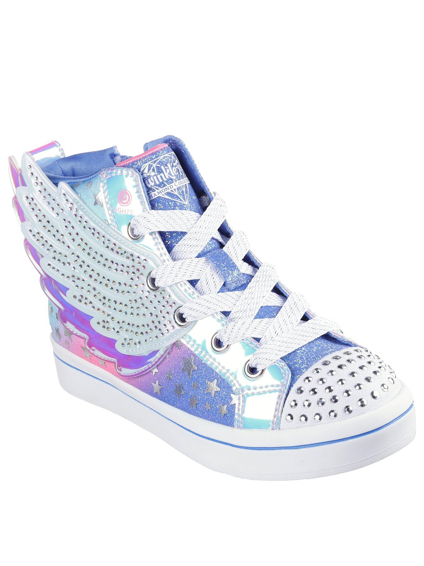 skechers-girls-twi-lites-20-iridescent-studded-wing-high-top-trainerstillFront