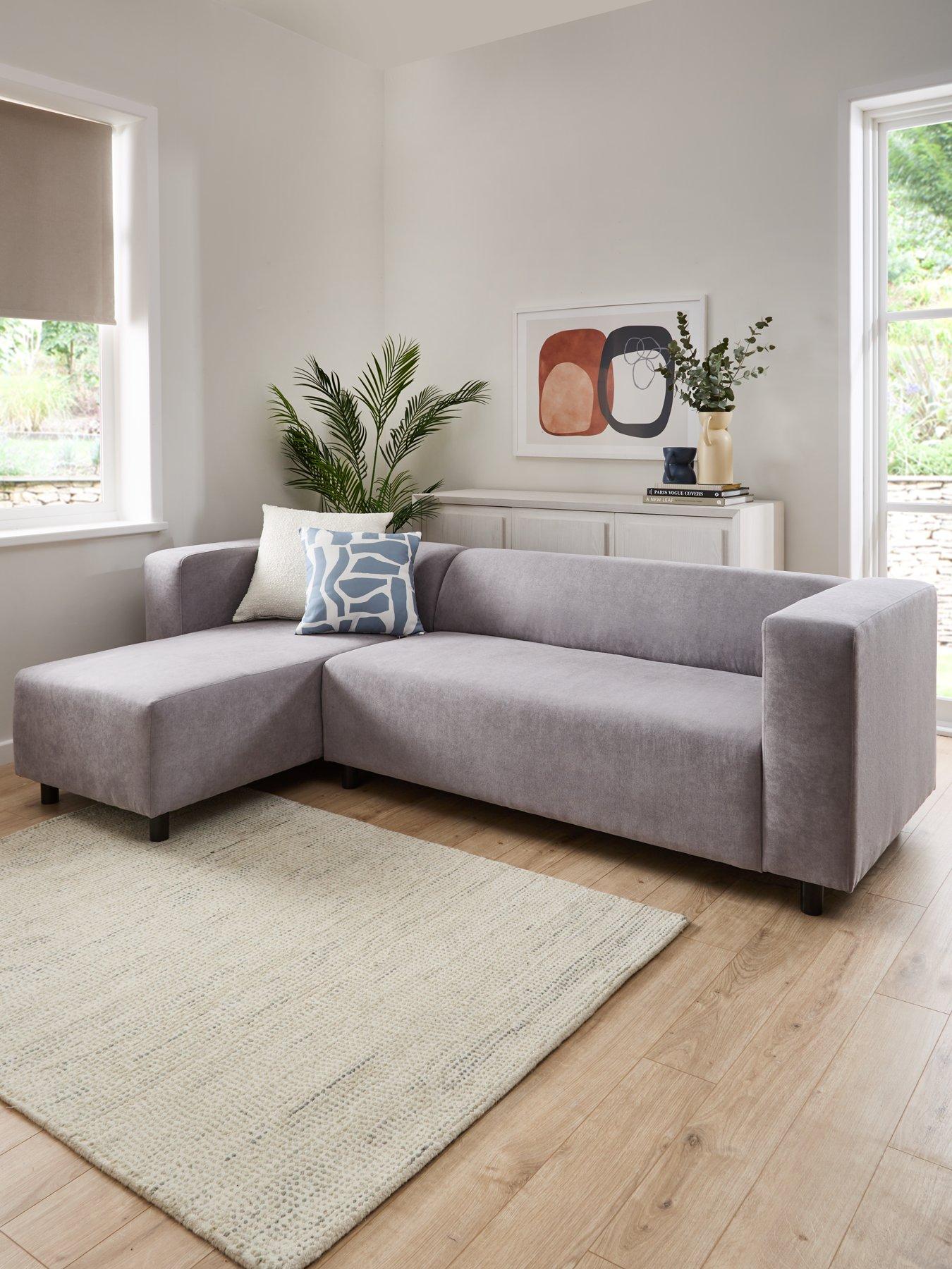 Very Home Clarke Left Hand Fabric Corner Chaise