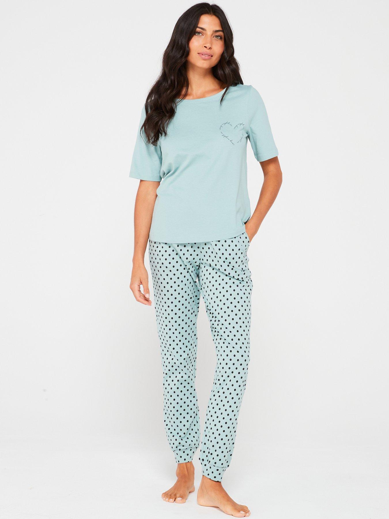 everyday-heart-spot-short-sleeve-top-and-slim-leg-joggers-pjnbspset--nbspbluefront