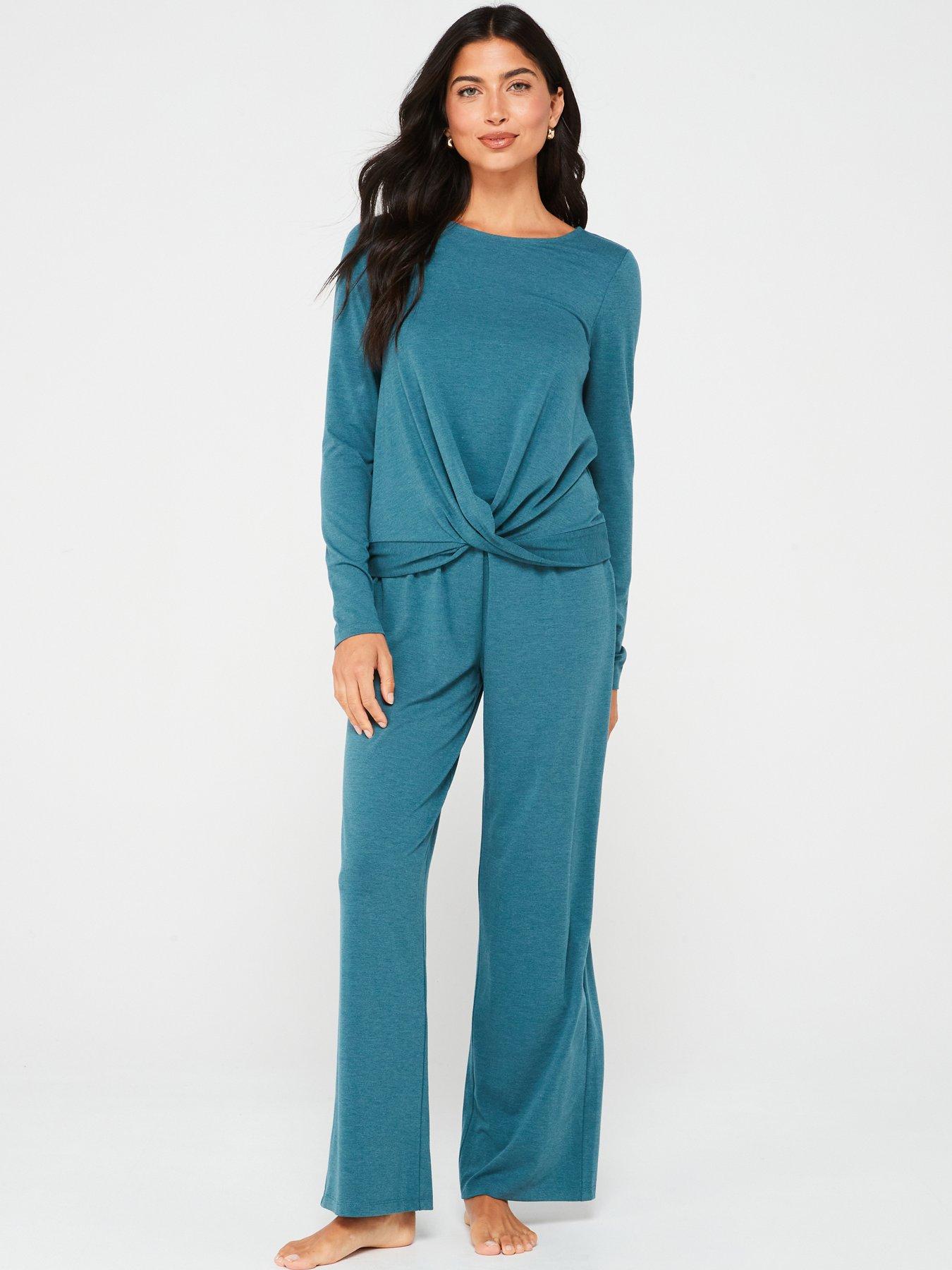 v-by-very-long-sleeve-twist-top-and-wide-leg-pj-set