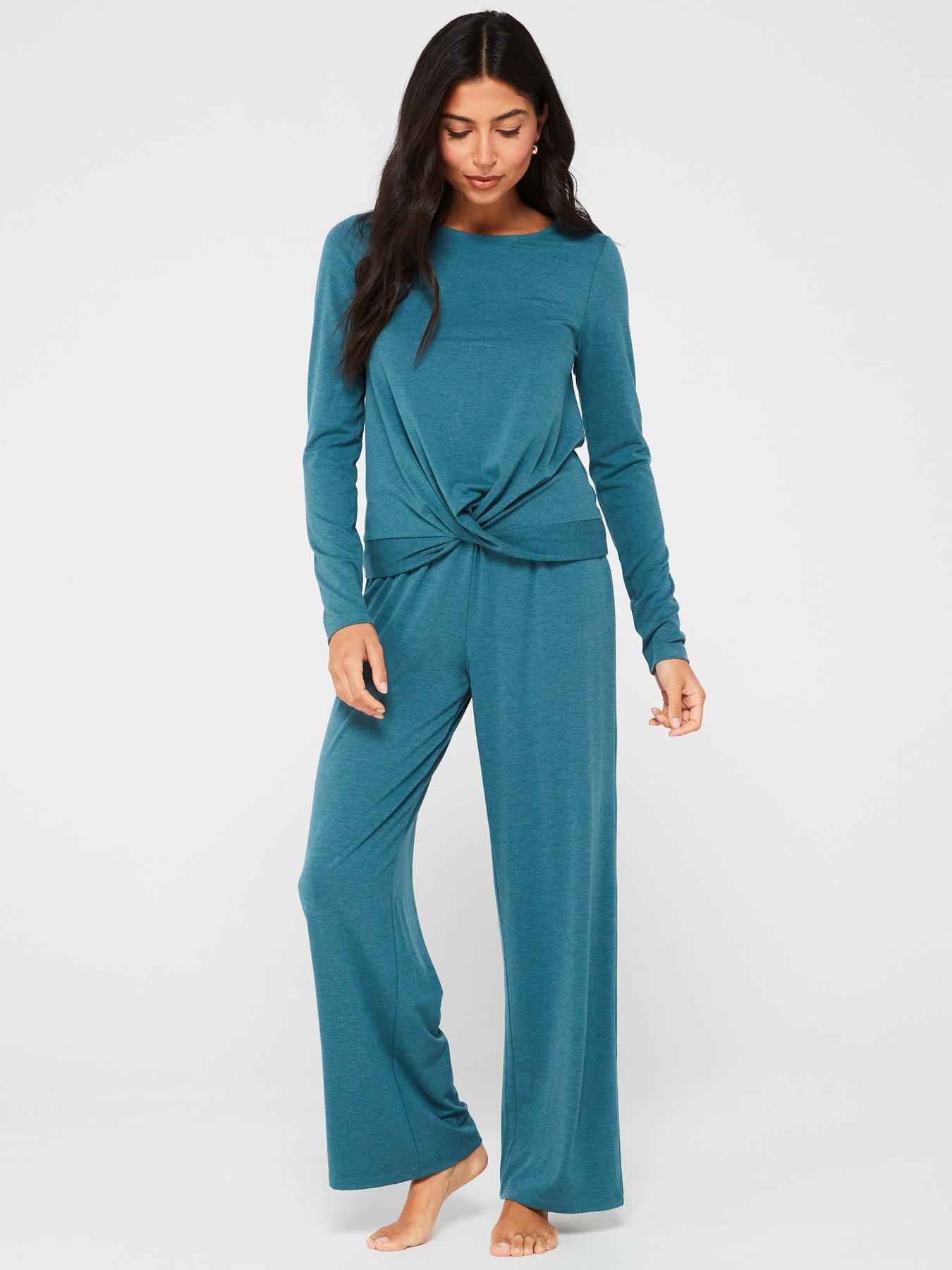 v-by-very-long-sleeve-twist-top-and-wide-leg-pj-setback