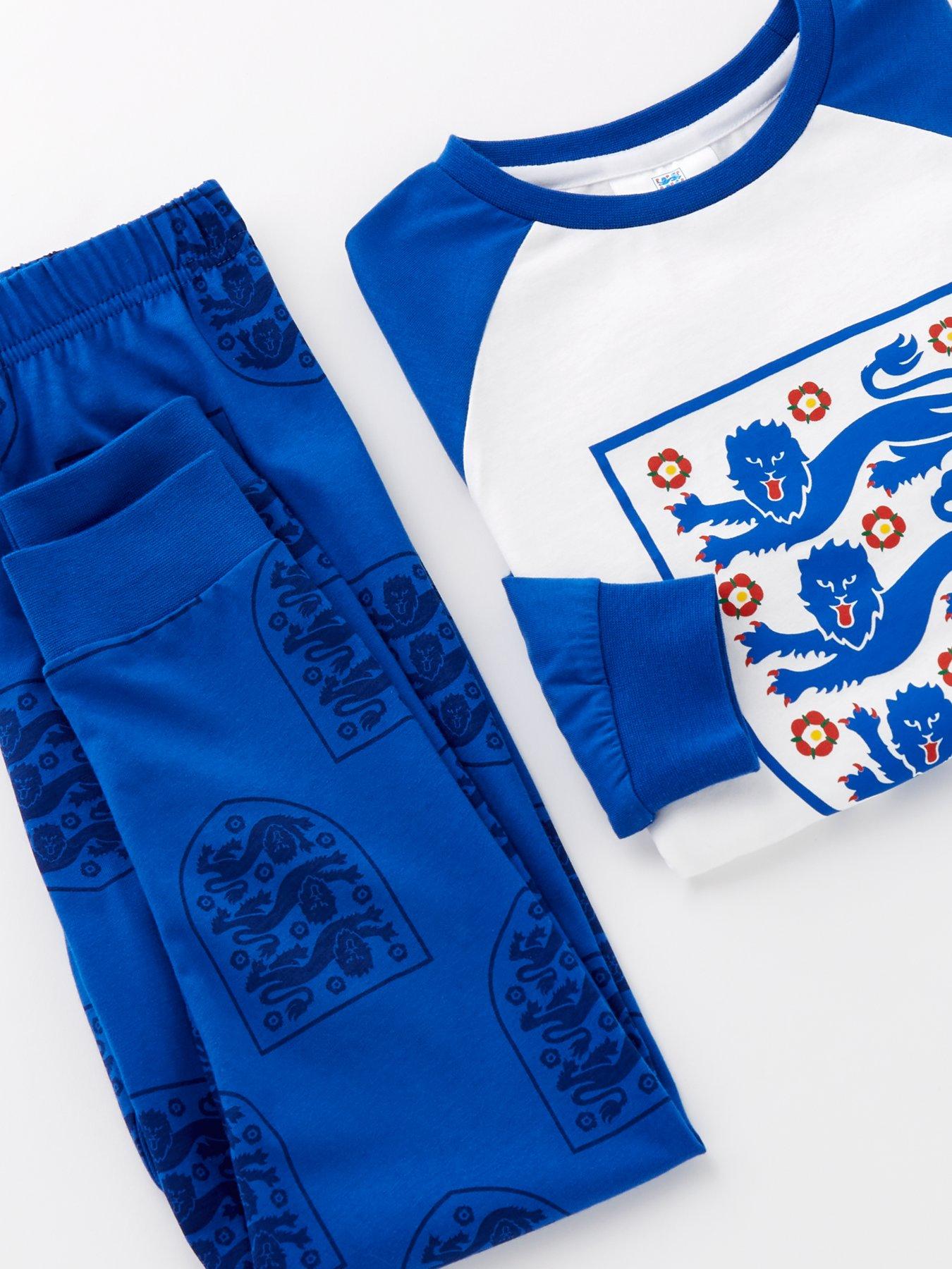 england-football-raglan-long-sleeve-pyjamas-bluedetail