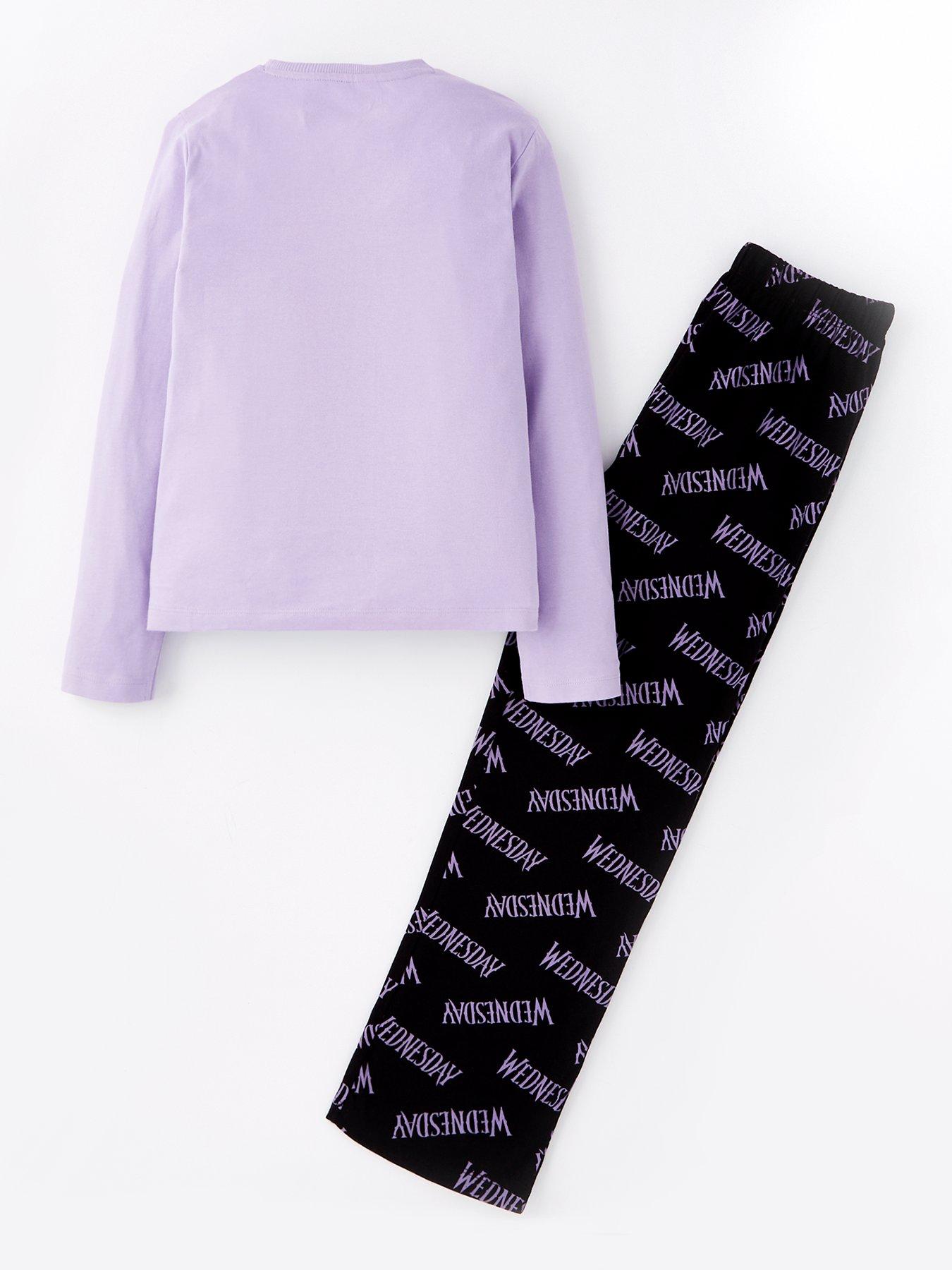 Image 2 of 4 of Wednesday Long Sleeve Pyjamas - Purple