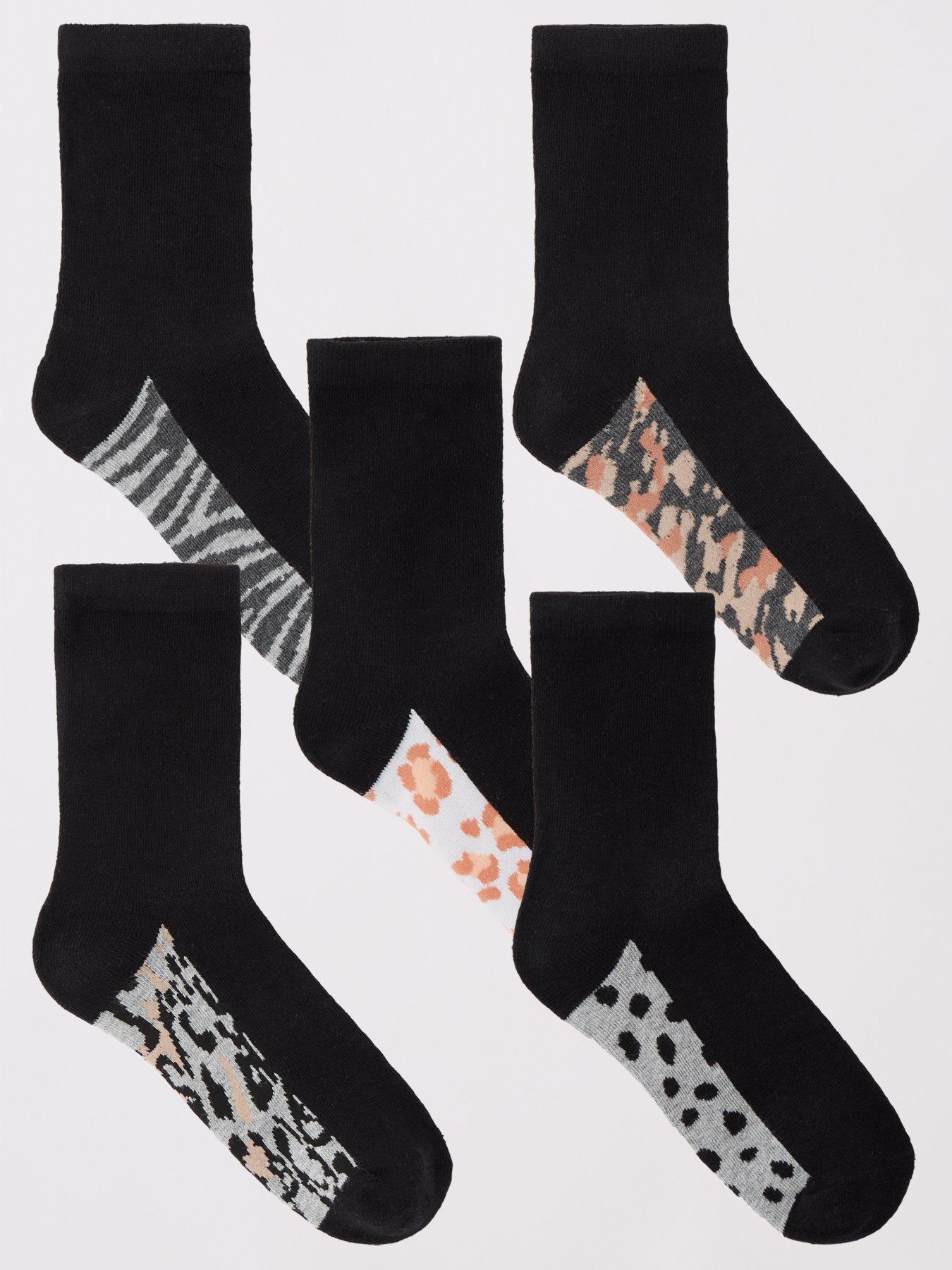 everyday-5pk-printed-ankle-socks-multi