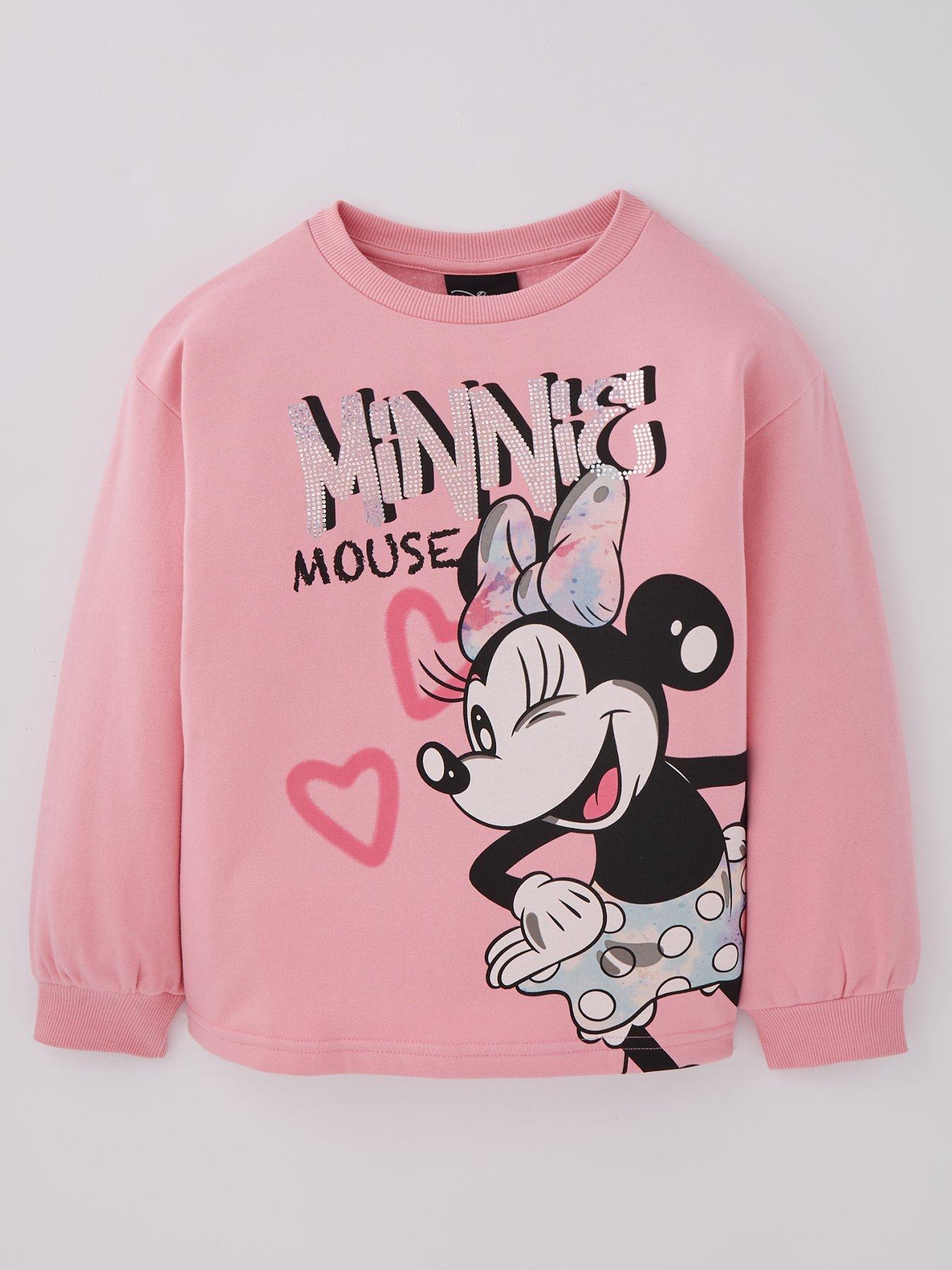 Disney Disney Minnie Mouse Glitter Print Sweatshirt Very Ireland