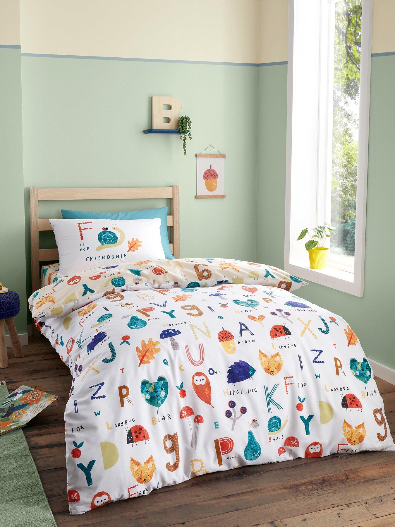 undefined Woodland Alphabet Duvet Cover Set - Multi
