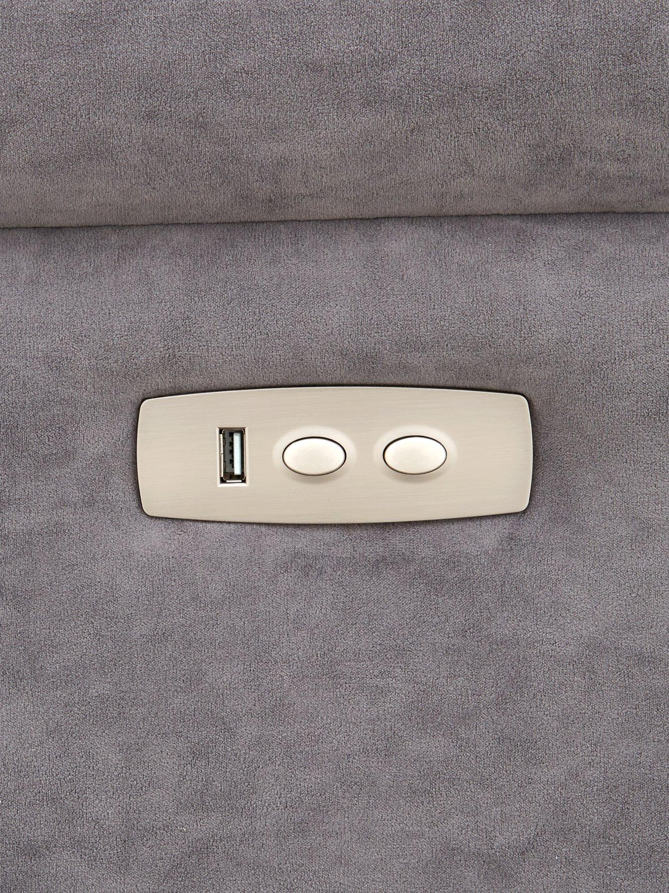 Image 4 of 5 of Very Home Bowen 3 + 2 Seater Power Recliner Sofa Set (Buy &amp; SAVE!)