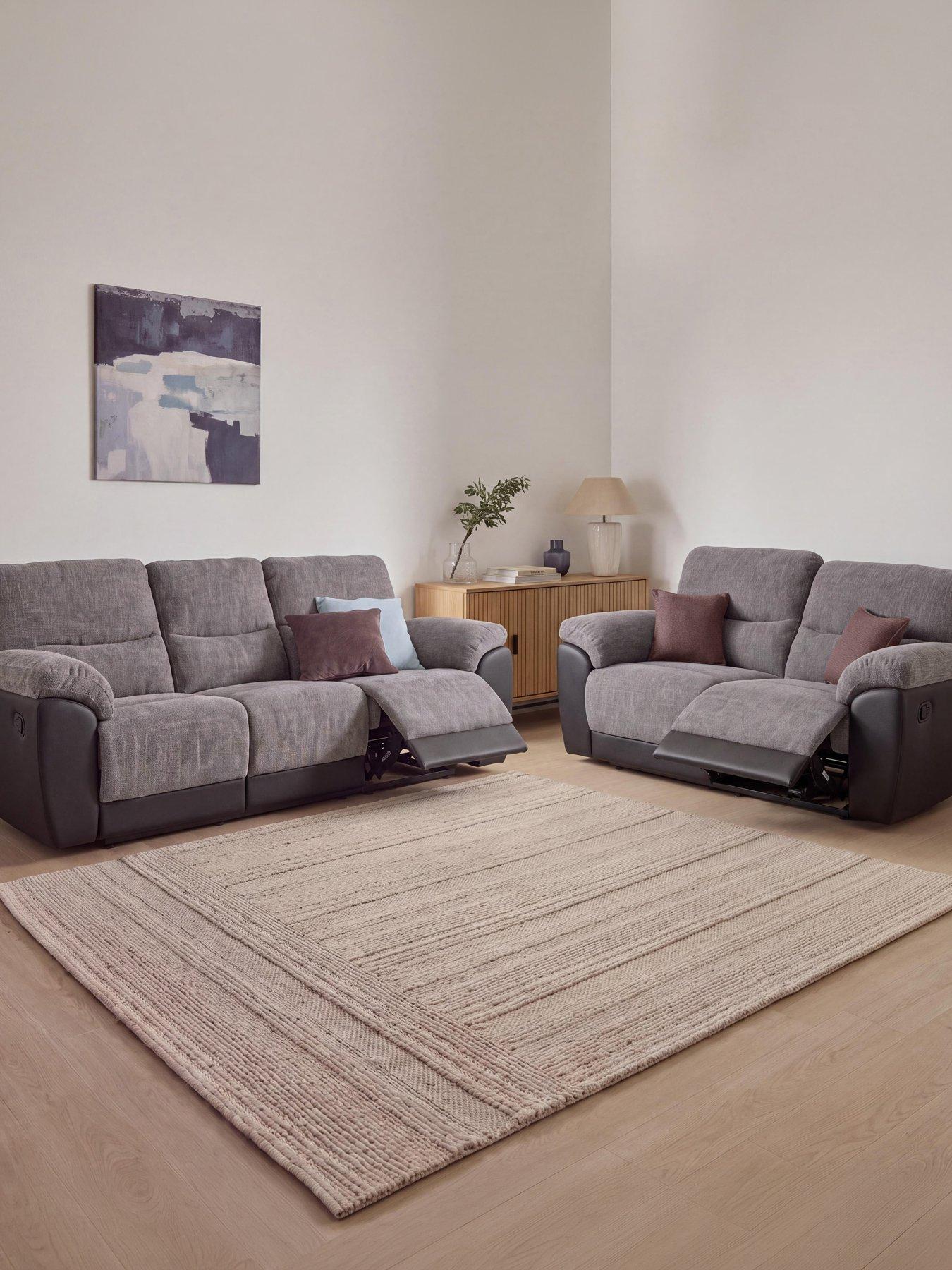 The Very Collection Santori 3 + 2 Seater Fabric Recliner Sofa