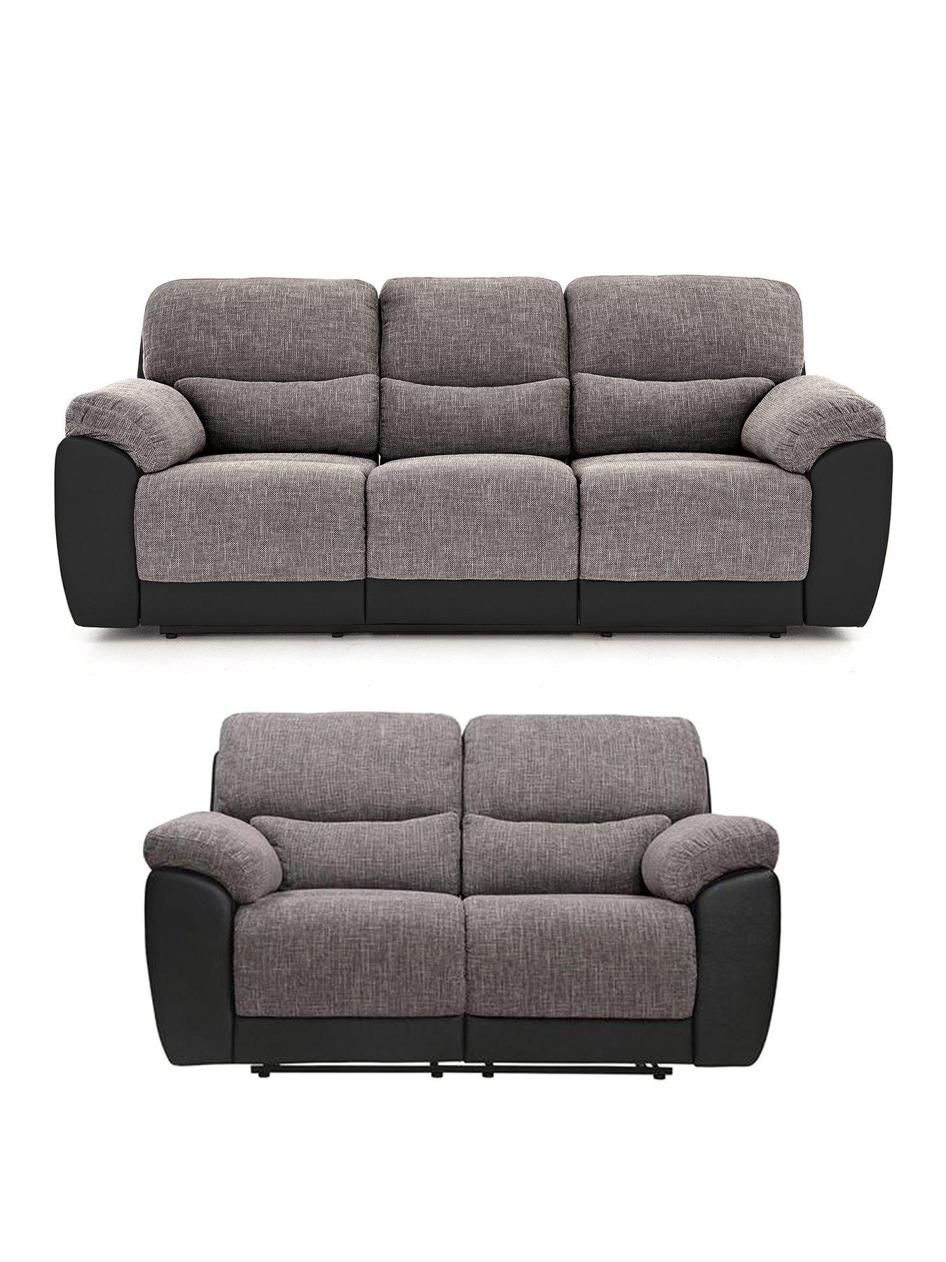 Image 1 of 4 of The Very Collection Santori 3 + 2 Seater Fabric Recliner Sofa