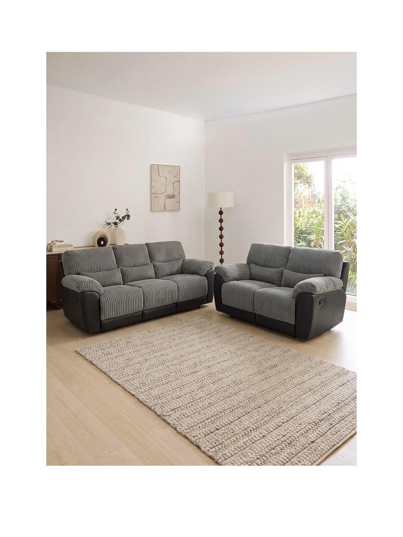 very-home-sienna-3-2-seater-fabric-recliner-sofa