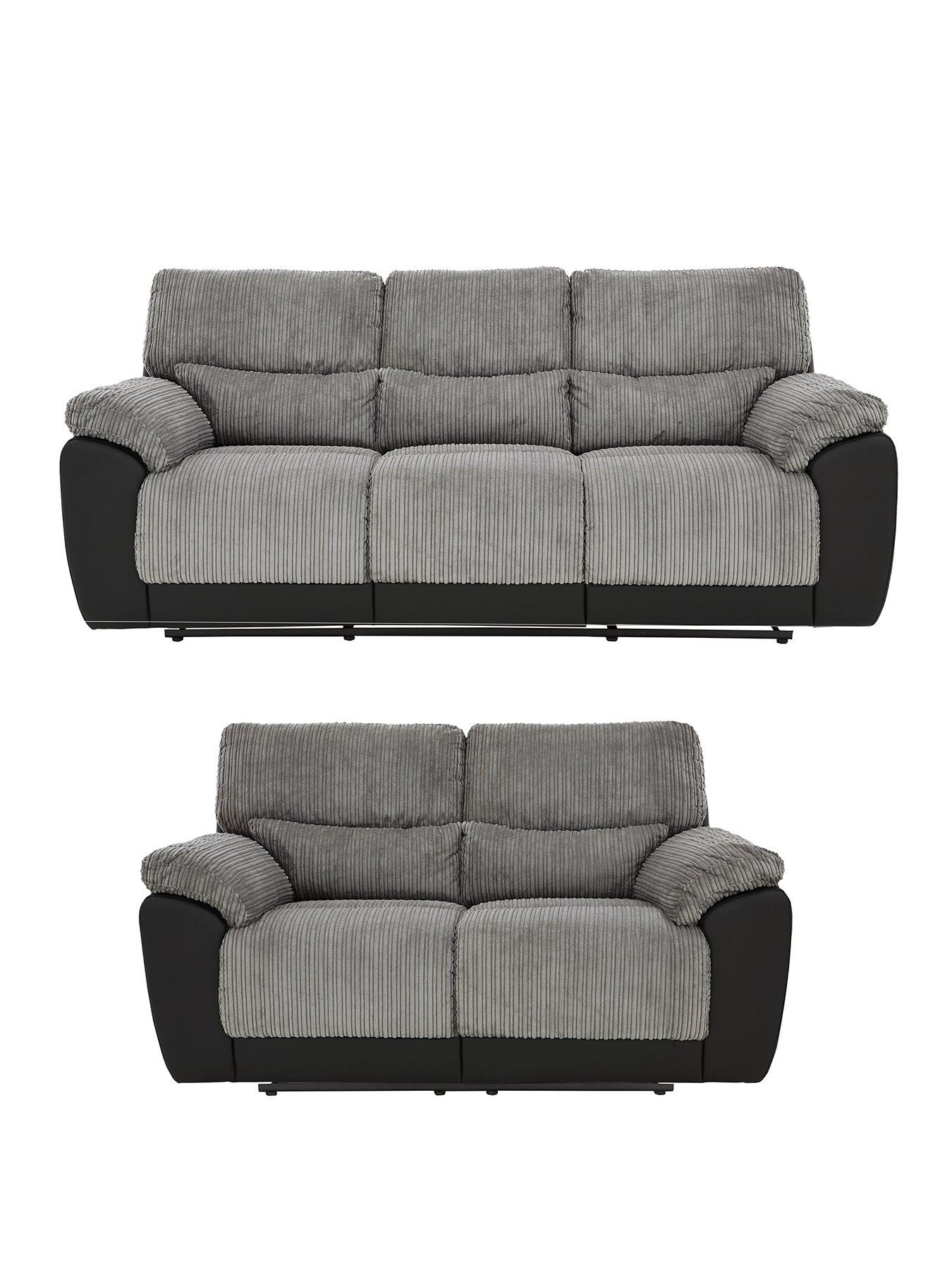 Image 1 of 5 of The Very Collection Sienna 3 + 2 Seater Fabric Recliner Sofa - FSC&reg; Certified