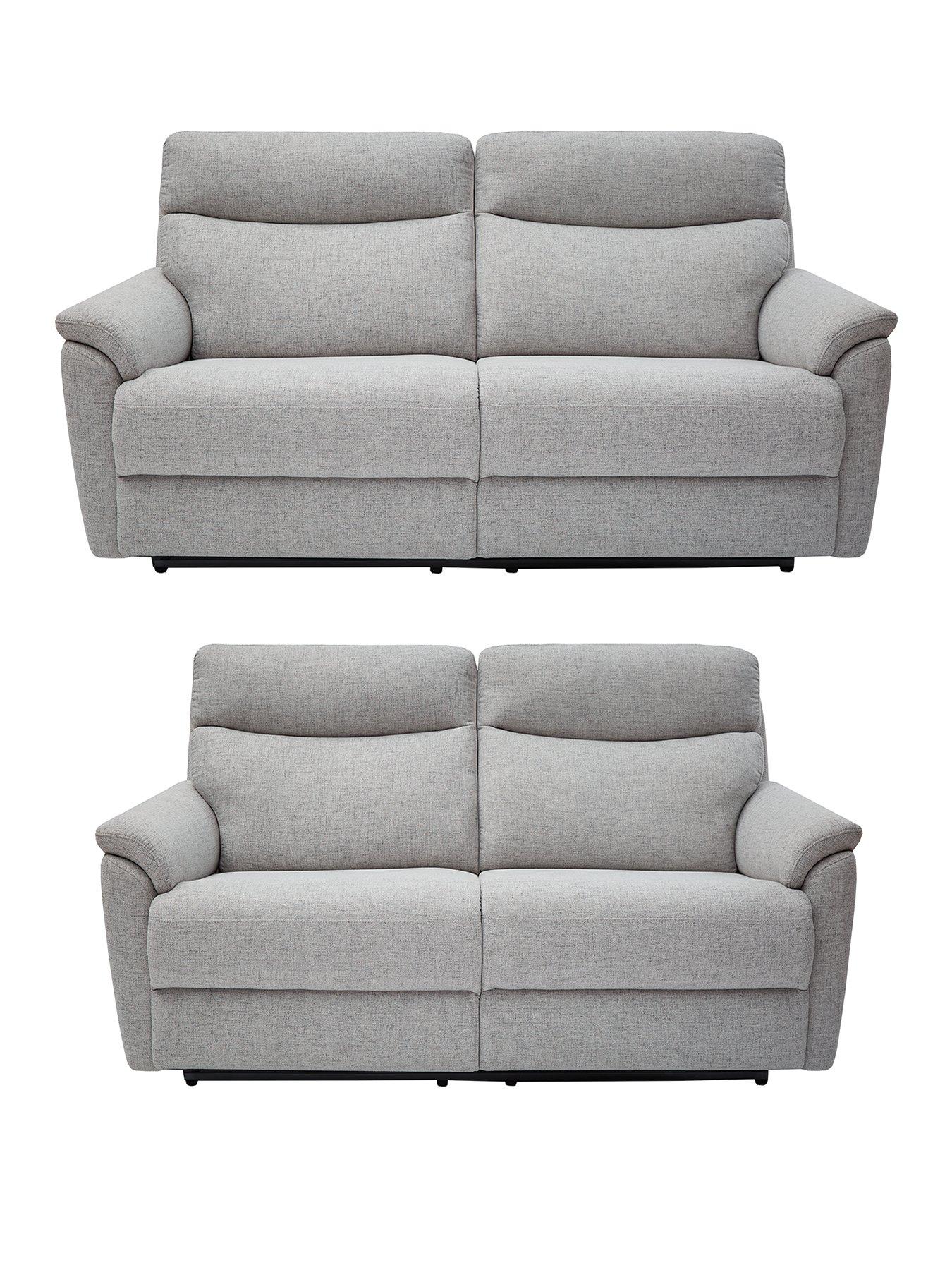 Image 1 of 5 of The Very Collection Linea 3 + 2 Seater Fabric Manual Recliner