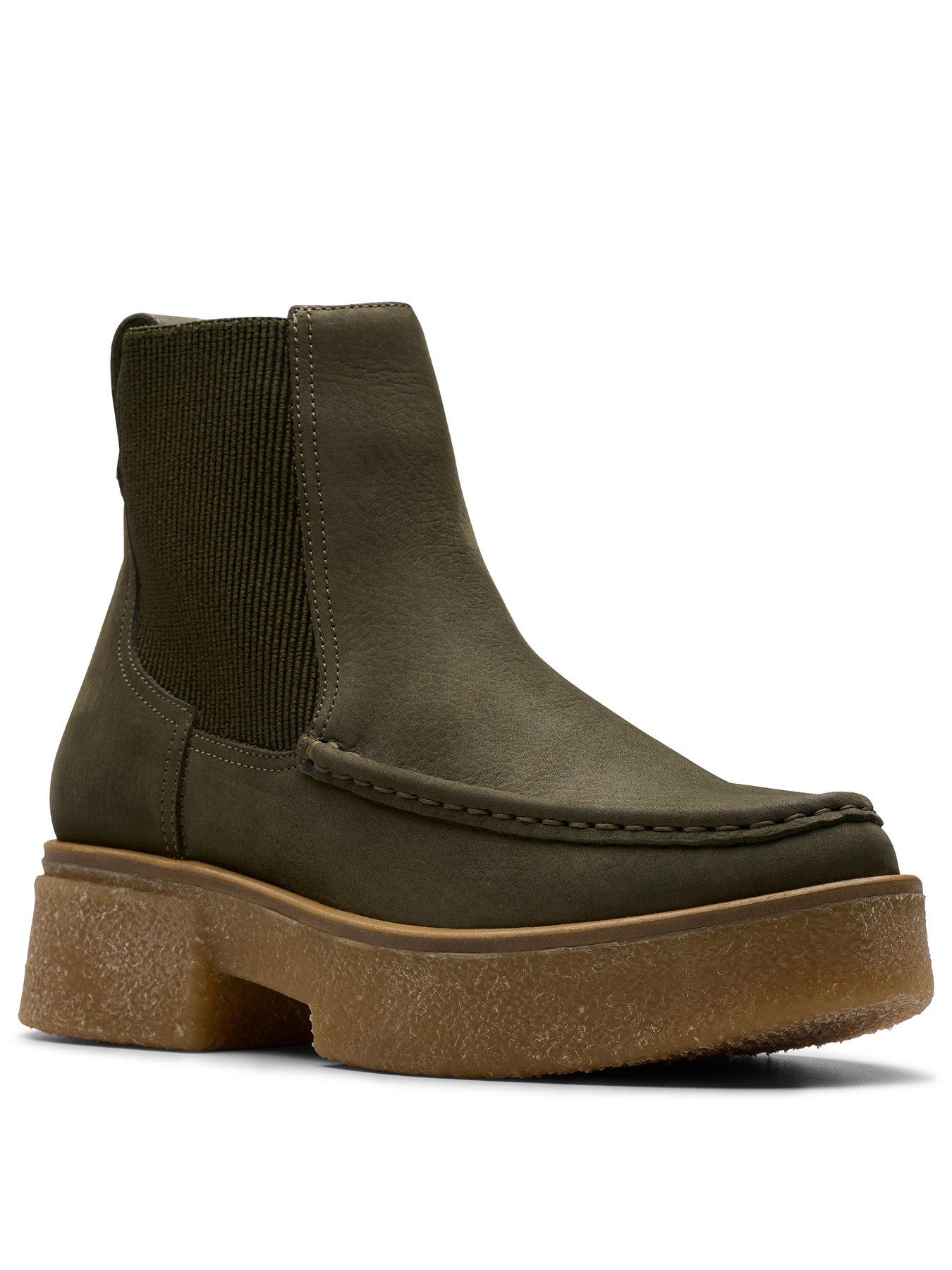 clarks-linoso-top-ankle-boot-dark-greenstillFront