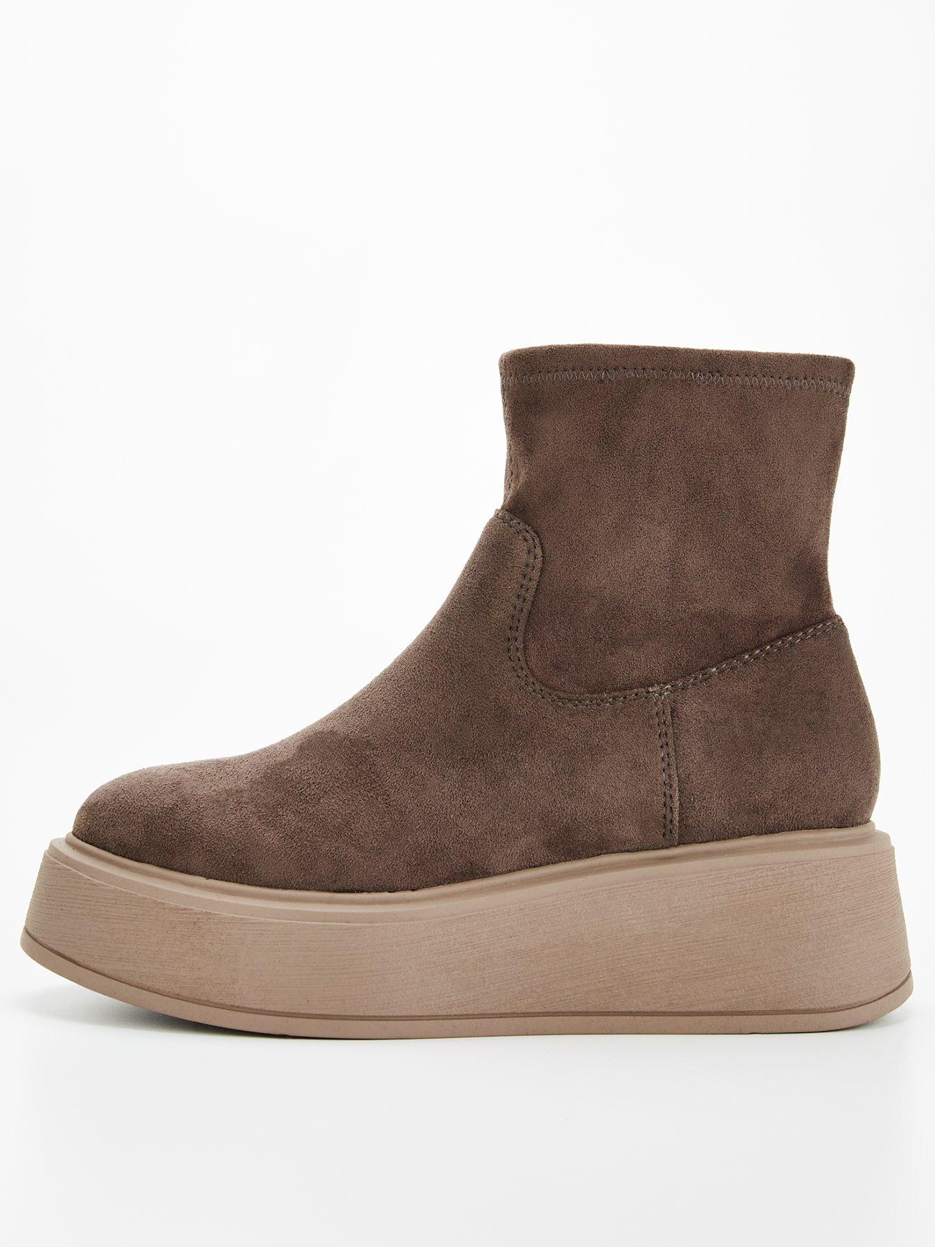 v-by-very-wedge-ankle-sock-boot-grey