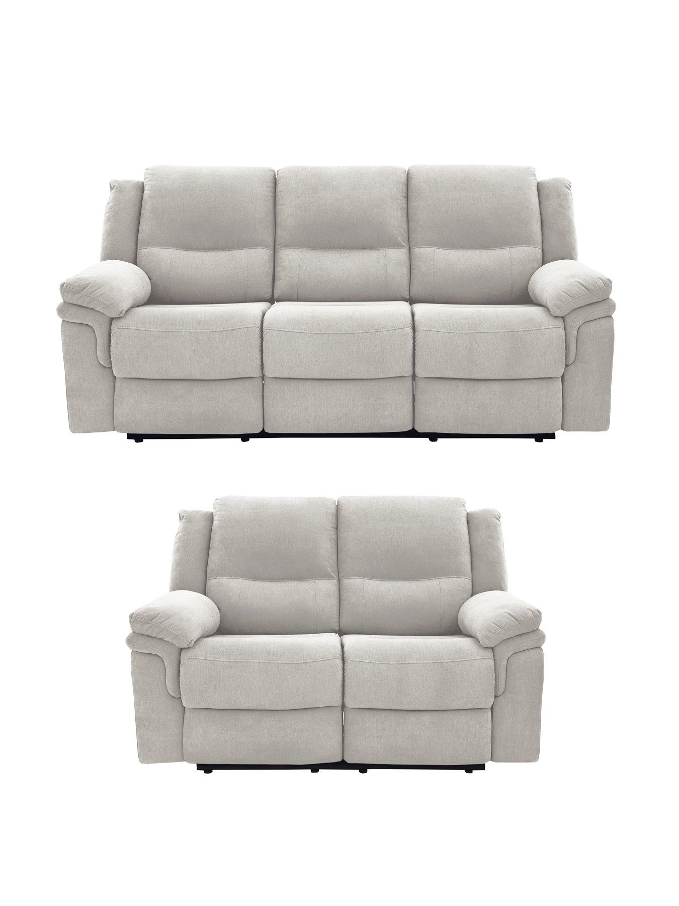 The Very Collection Albion Chenille 3 + 2 Seater High Back Manual Recliner Sofa Set (Buy  &  SAVE!) - FSC® Certified