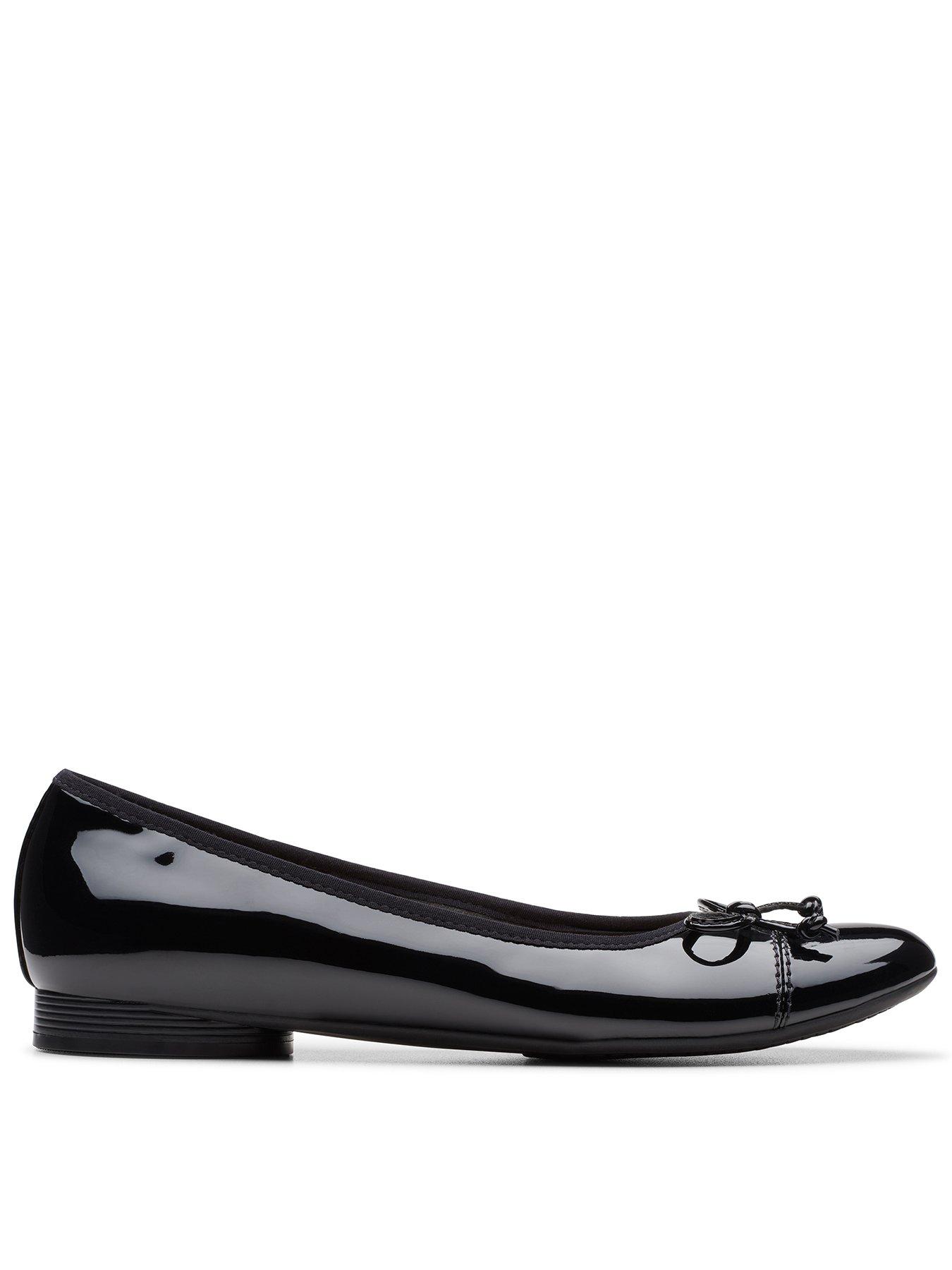 Image 1 of 7 of Clarks Loreleigh Rae Ballerina Shoe - Black Pat