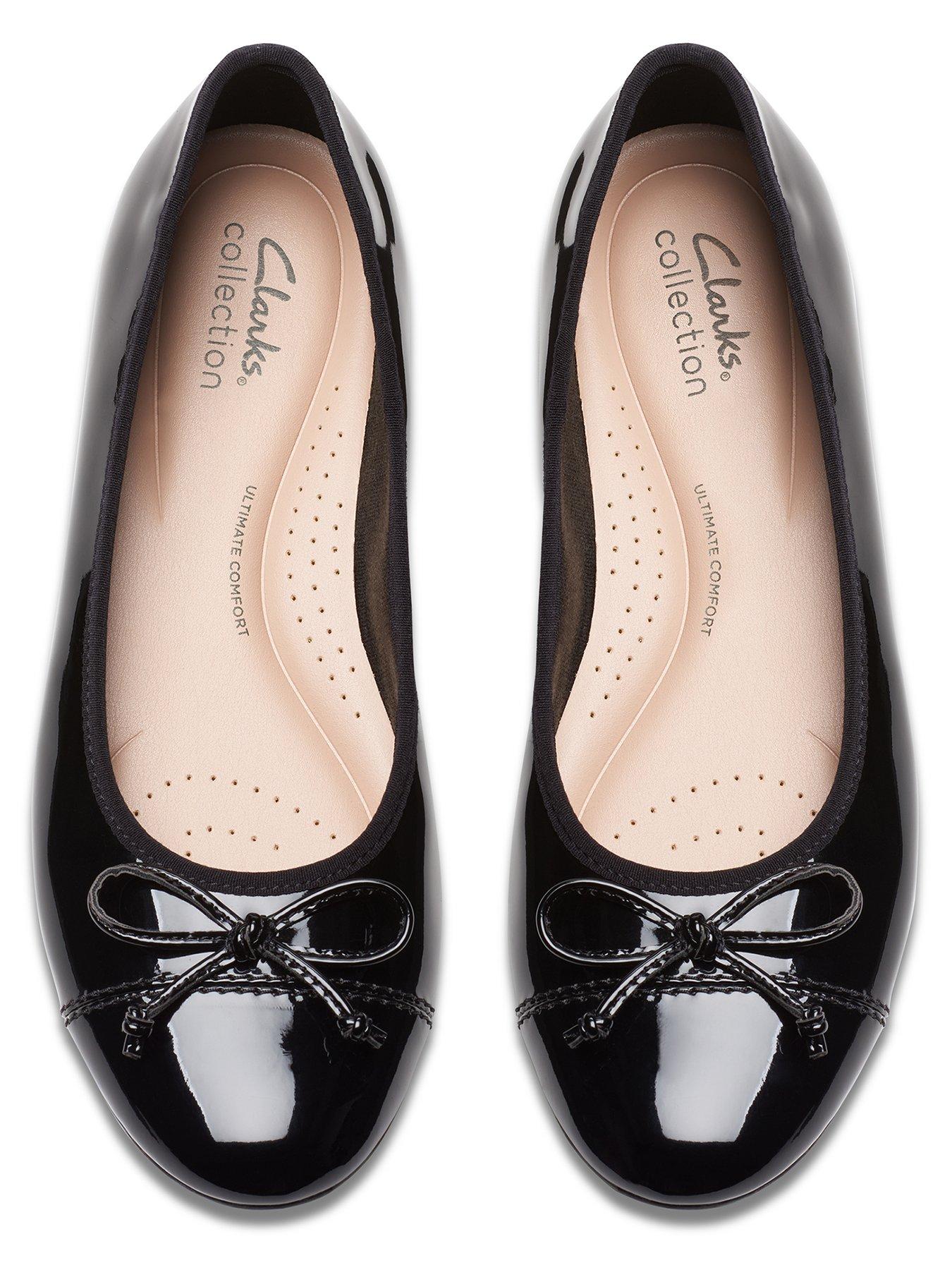 Image 4 of 7 of Clarks Loreleigh Rae Ballerina Shoe - Black Pat