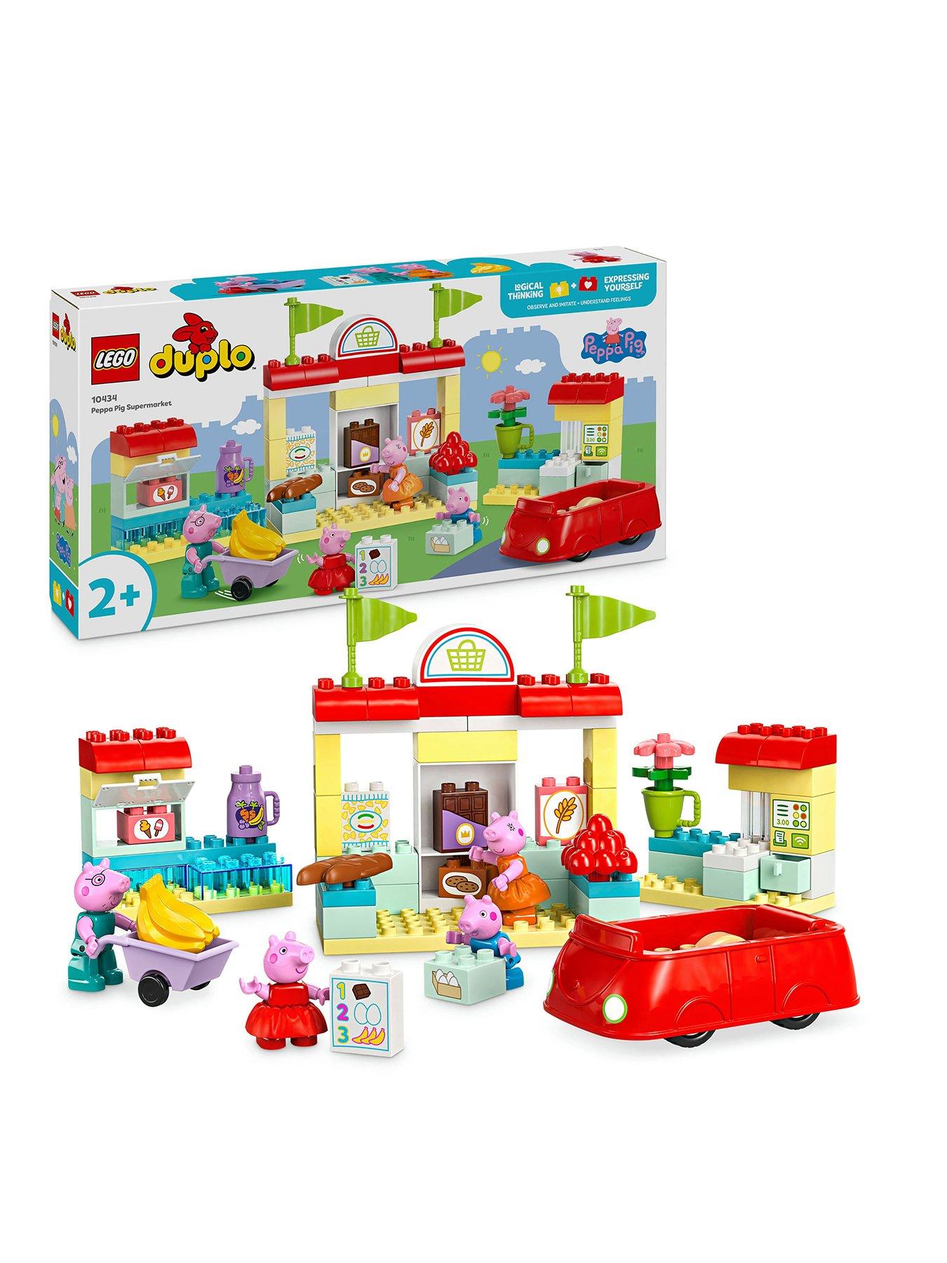 Image 1 of 8 of LEGO Duplo Peppa Pig Supermarket with Car Toy 10434