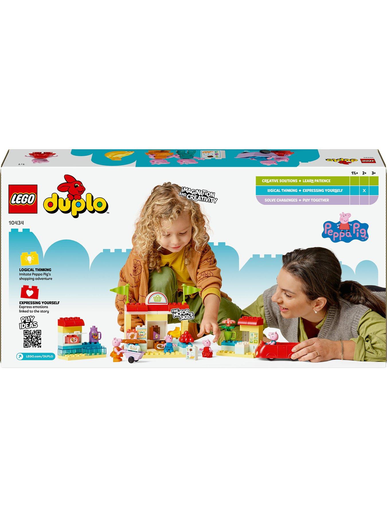 Image 7 of 8 of LEGO Duplo Peppa Pig Supermarket with Car Toy 10434