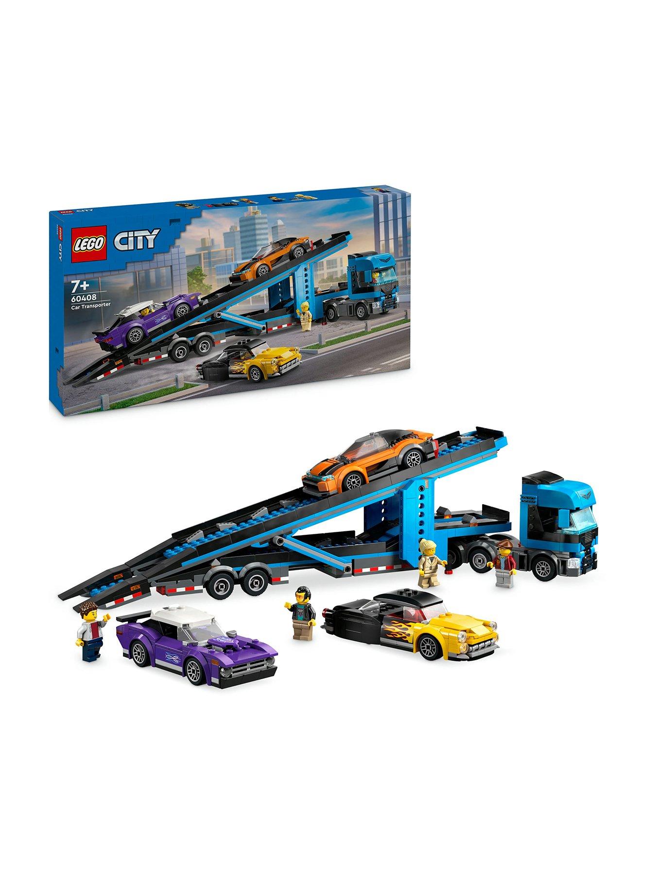 Image of LEGO City Car Transporter Truck with Sports Cars 60408
