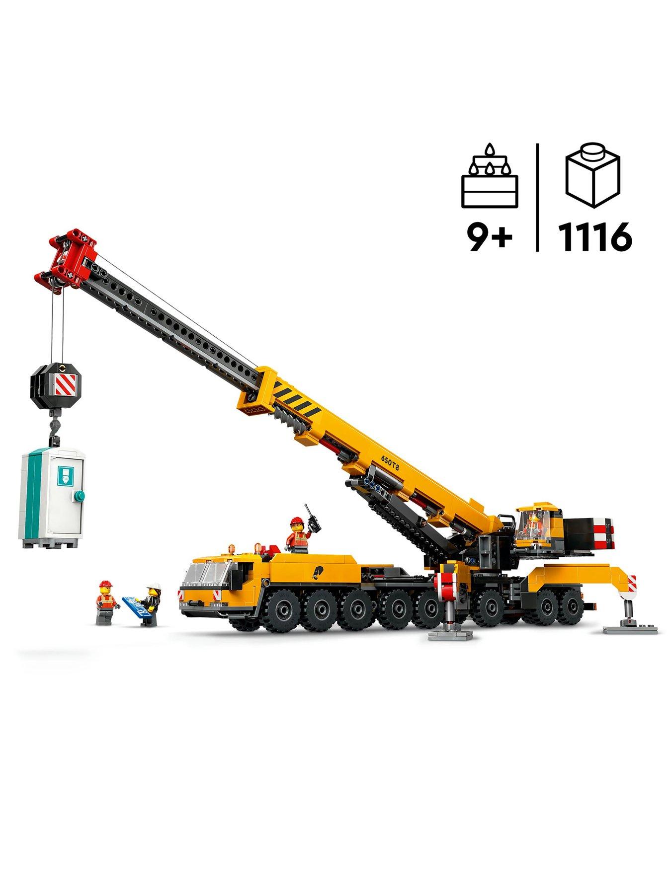 Image 2 of 7 of LEGO City Yellow Mobile Construction Crane Toy 60409