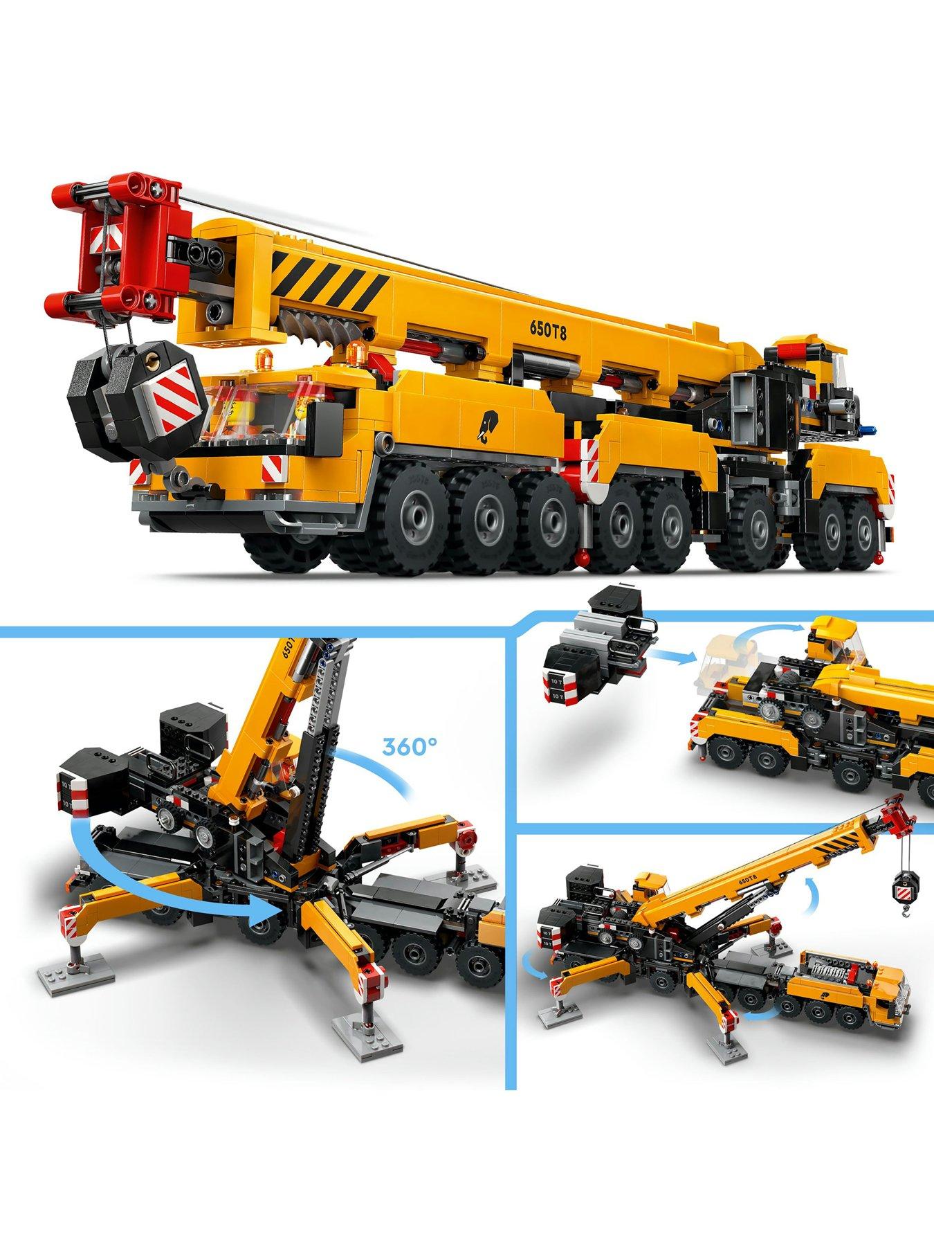 Image 3 of 7 of LEGO City Yellow Mobile Construction Crane Toy 60409