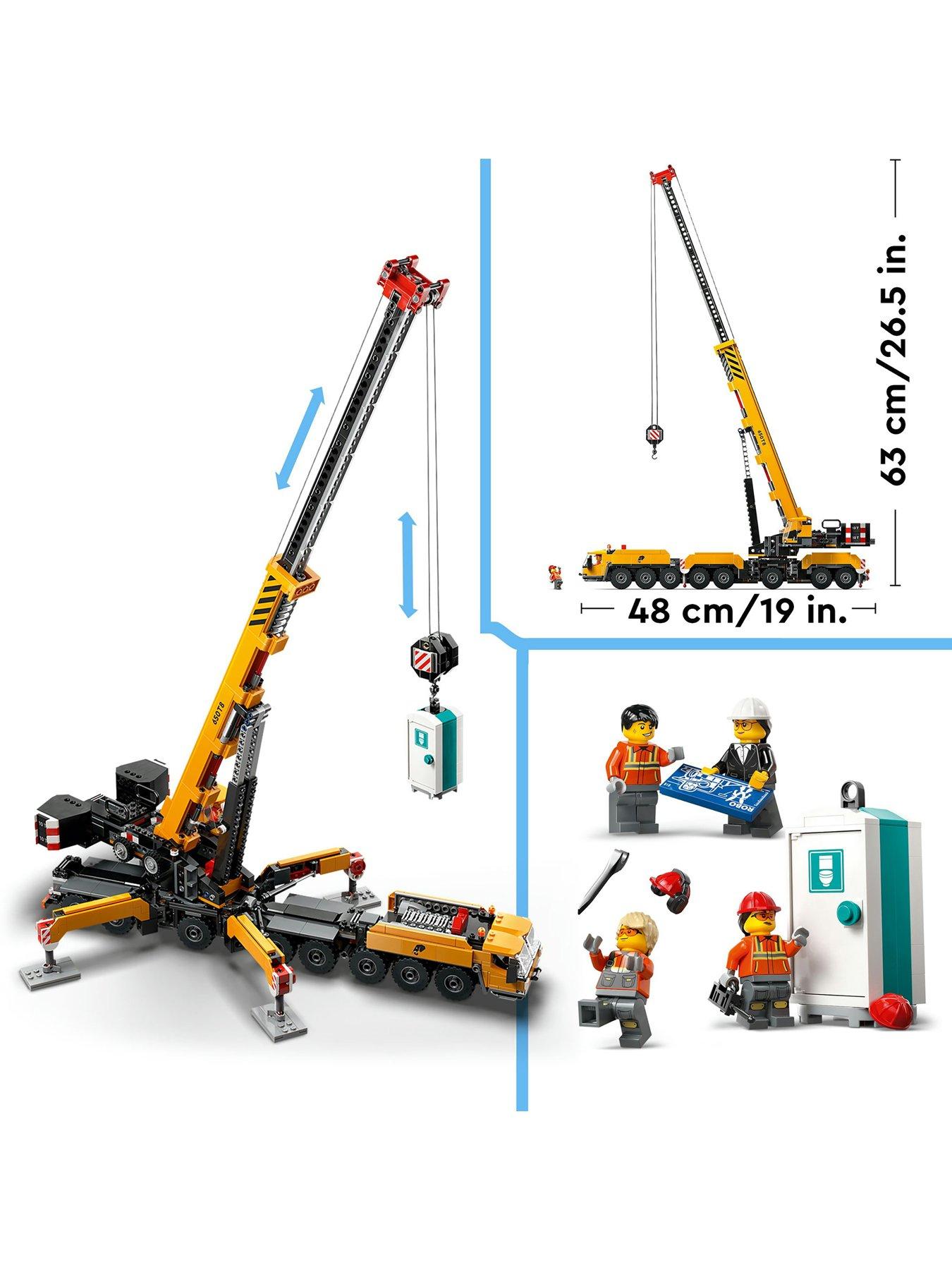 Image 4 of 7 of LEGO City Yellow Mobile Construction Crane Toy 60409