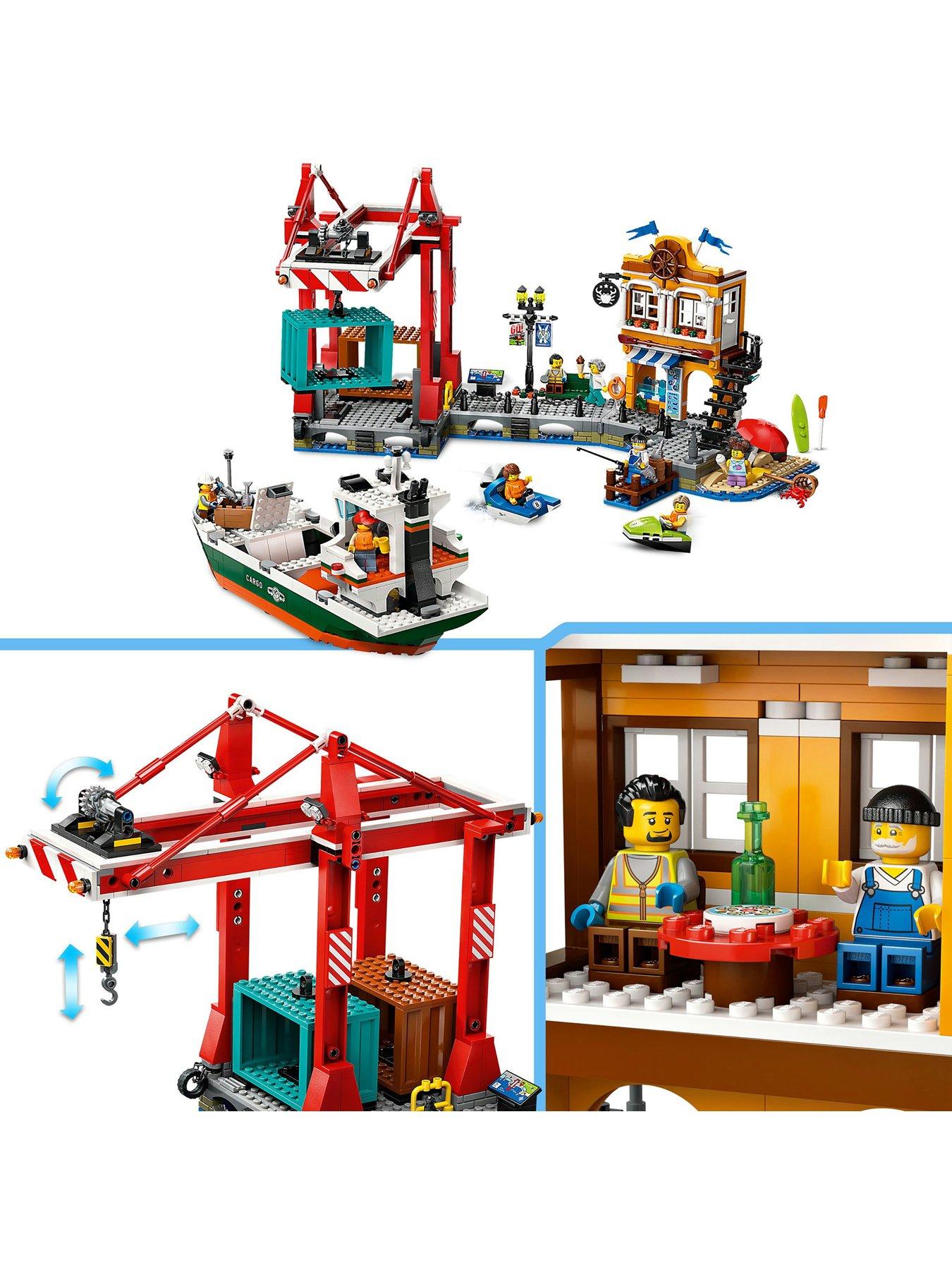 Image 3 of 7 of LEGO City Seaside Harbour with Cargo Ship Toy 60422