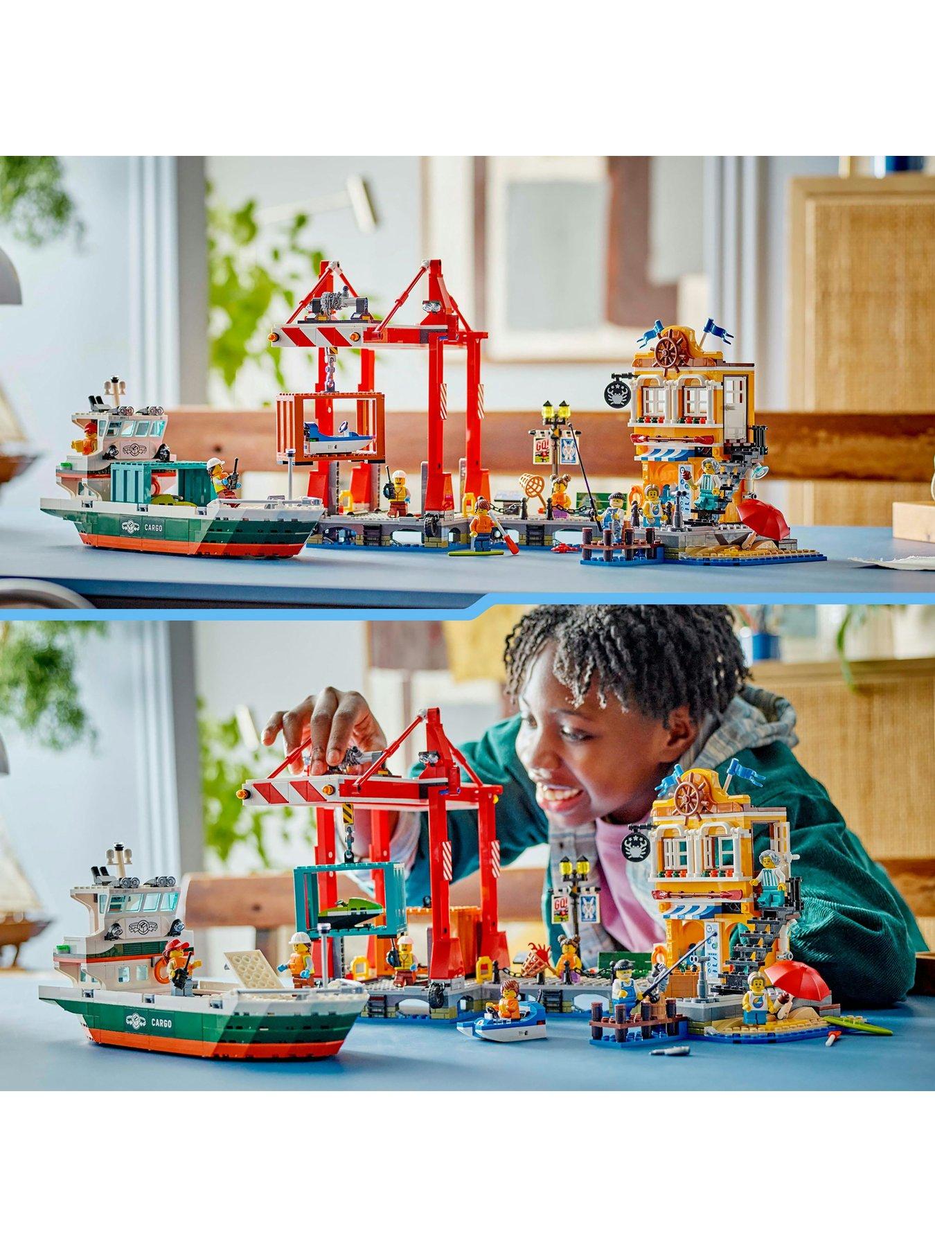 Image 5 of 7 of LEGO City Seaside Harbour with Cargo Ship Toy 60422