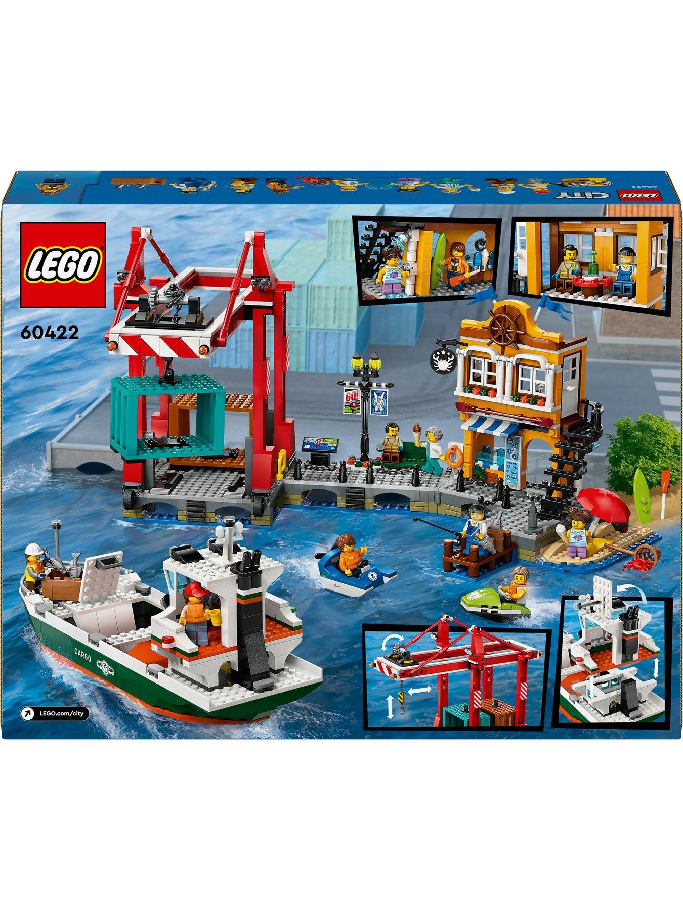 LEGO City Seaside Harbour with Cargo Ship Toy 60422 Very Ireland