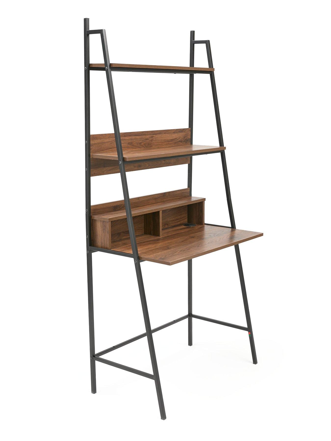 very-home-otis-3-piece-furniture-set-pair-of-5nbsptier-ladder-shelf-units-desknbsp--fsc-certifiedback