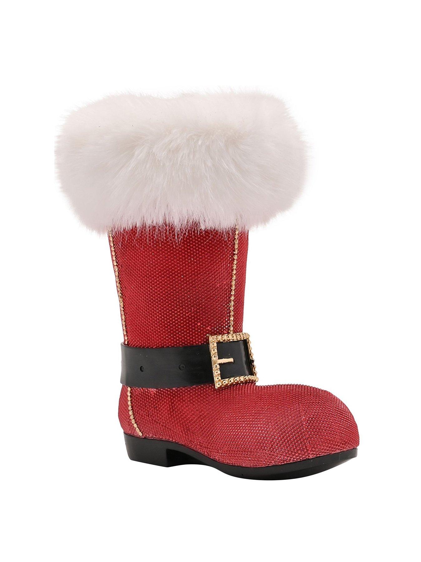 very-home-fur-boot-wine-bottle-holder