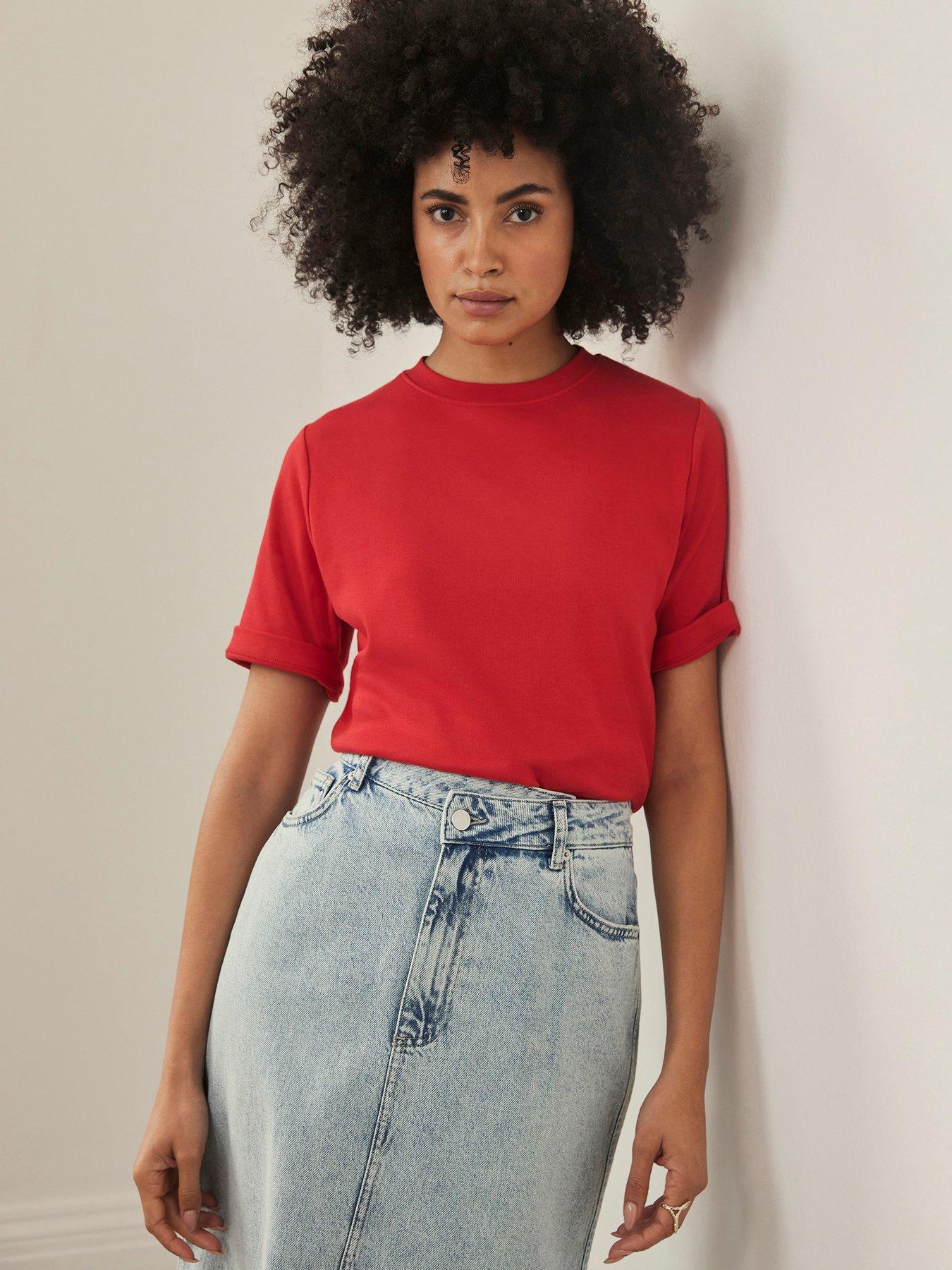 mint-velvet-red-ultimate-cotton-t-shirt