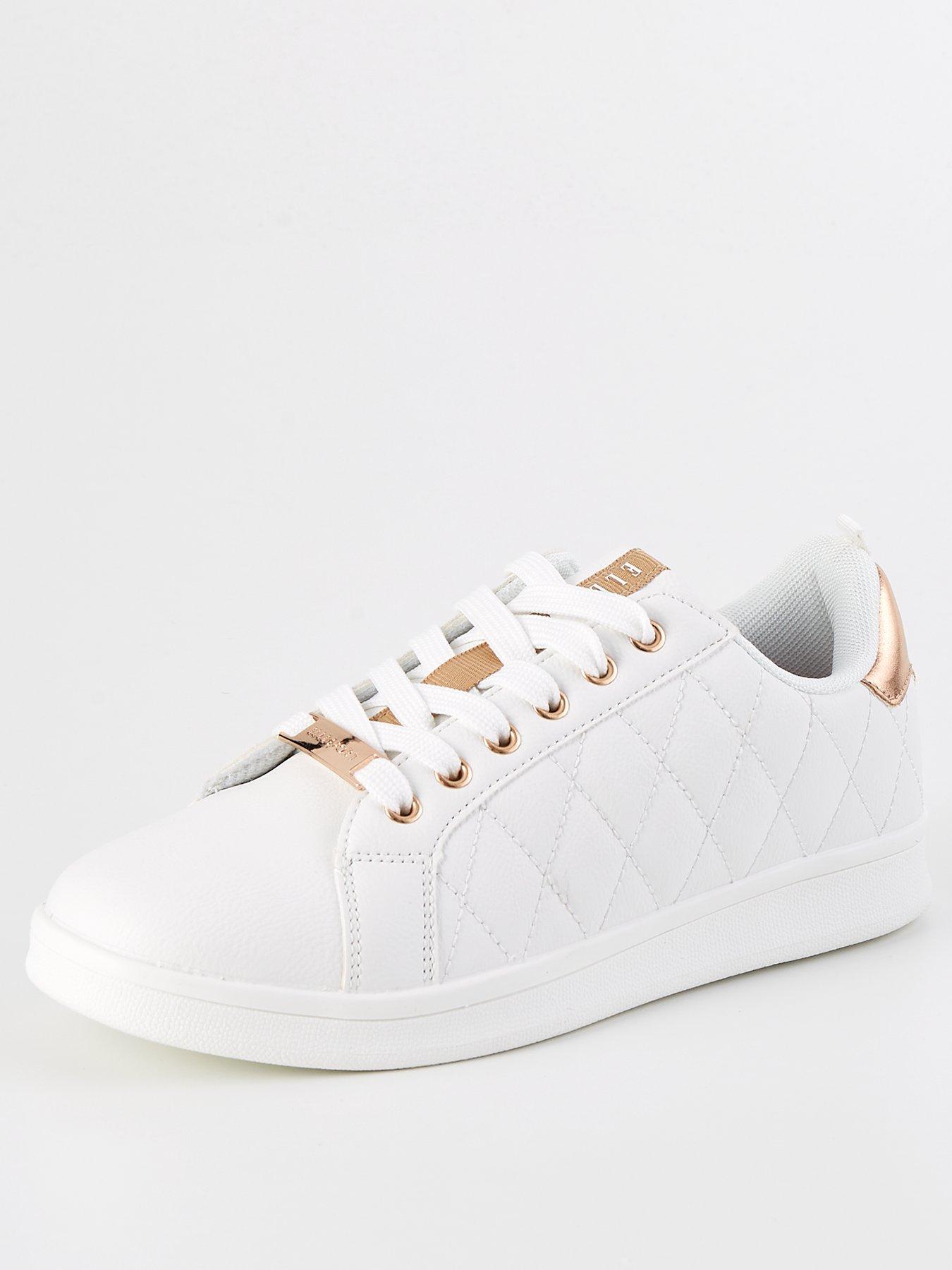 elle-sport-quilted-cup-sole-trainer-whitestillFront