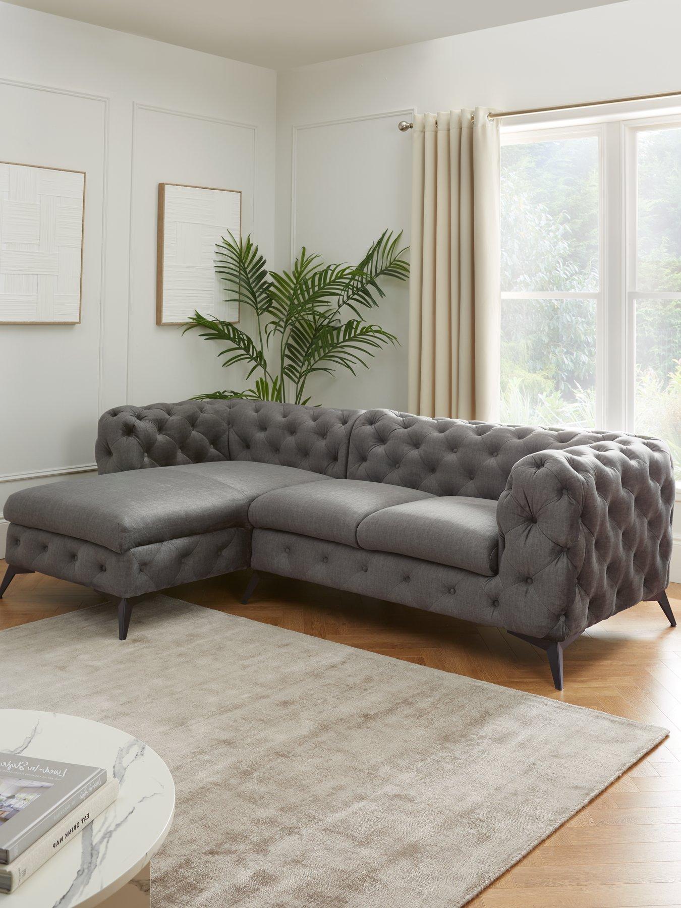 The Very Collection Chelsey Left Hand Fabric Corner Chaise Sofa - FSC® Certified