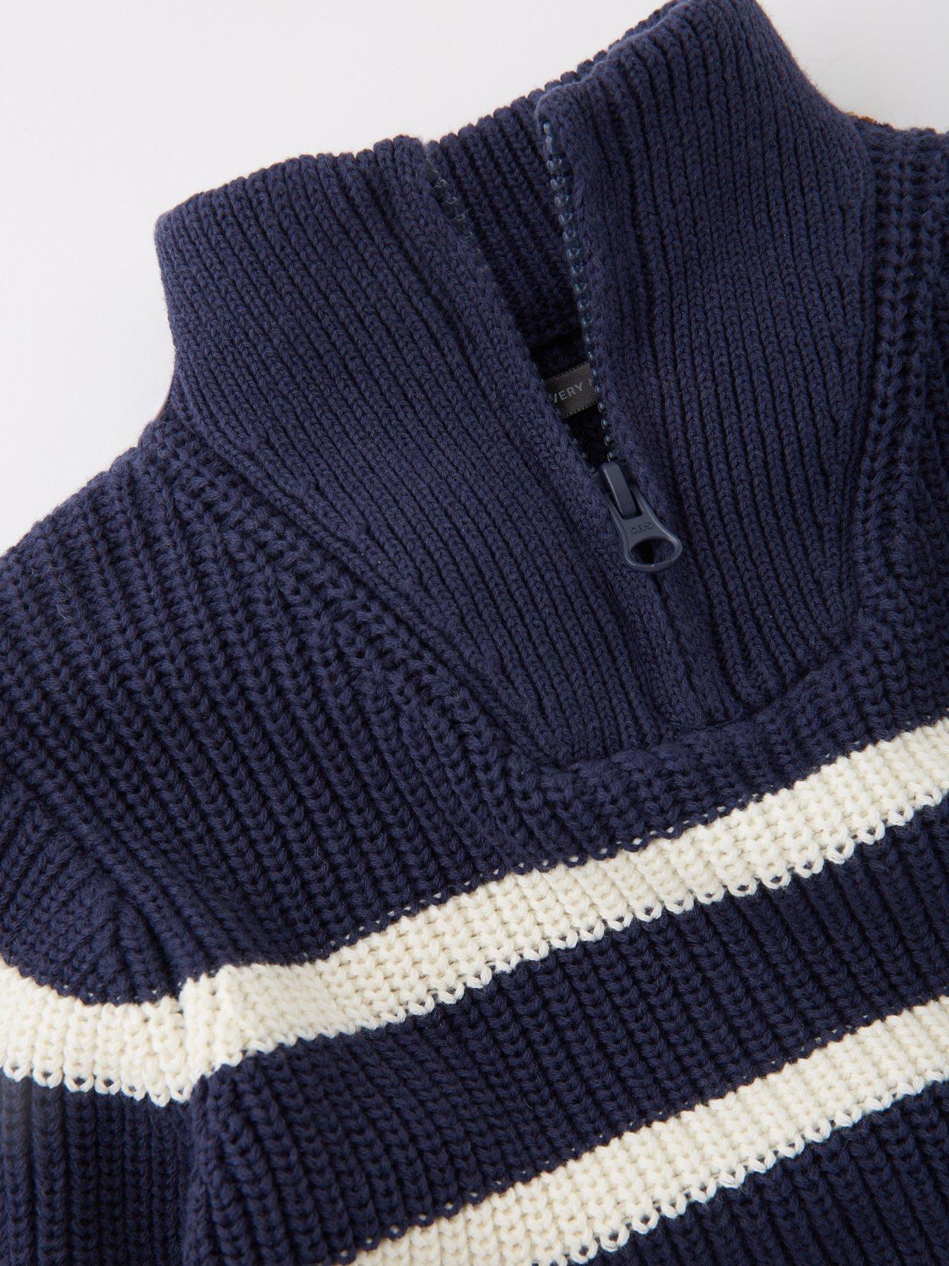 mini-v-by-very-boys-navy-and-white-stripe-12-neck-zip-jumperoutfit