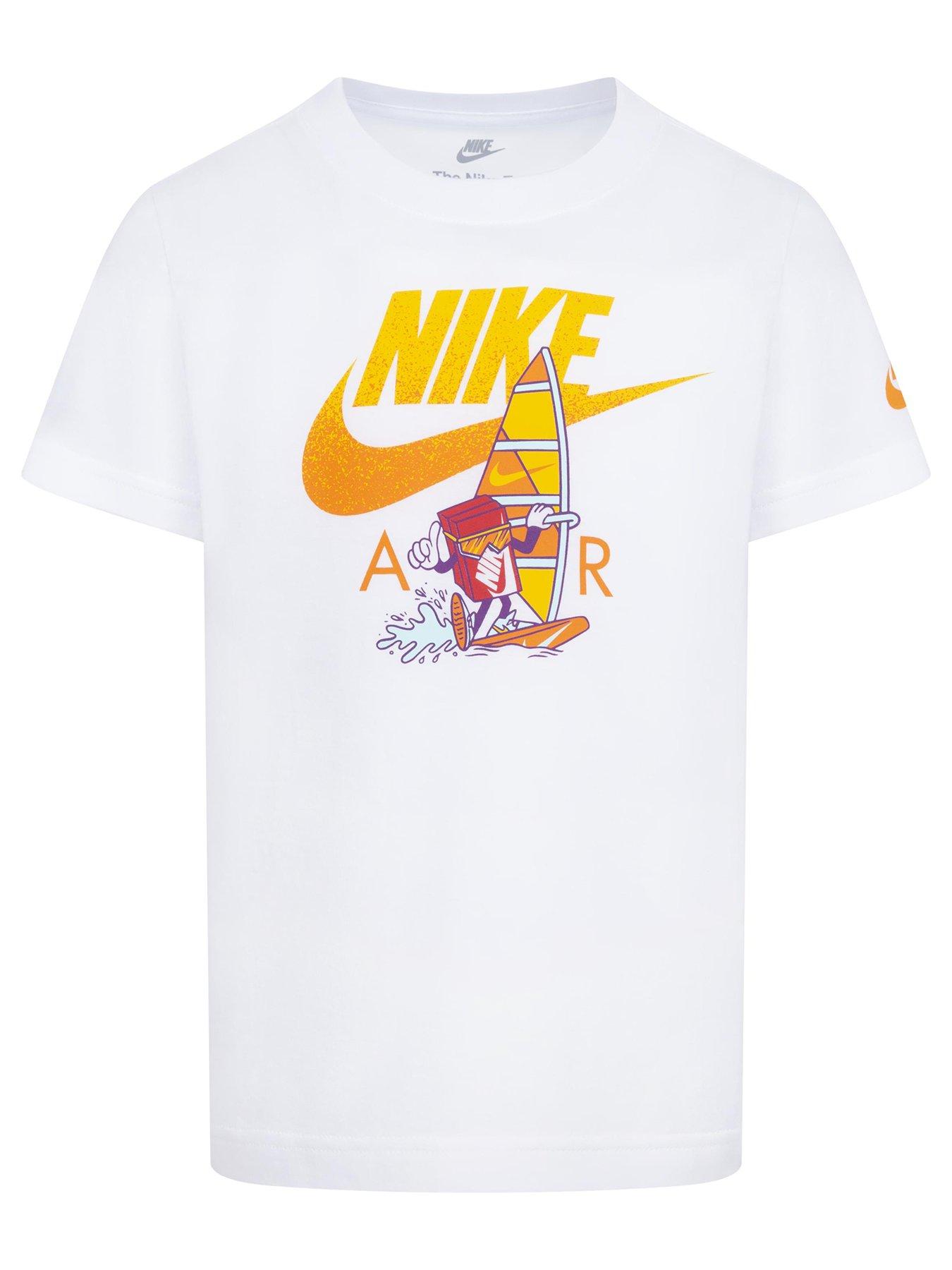 Kids Boys Air Short Sleeve T shirt White