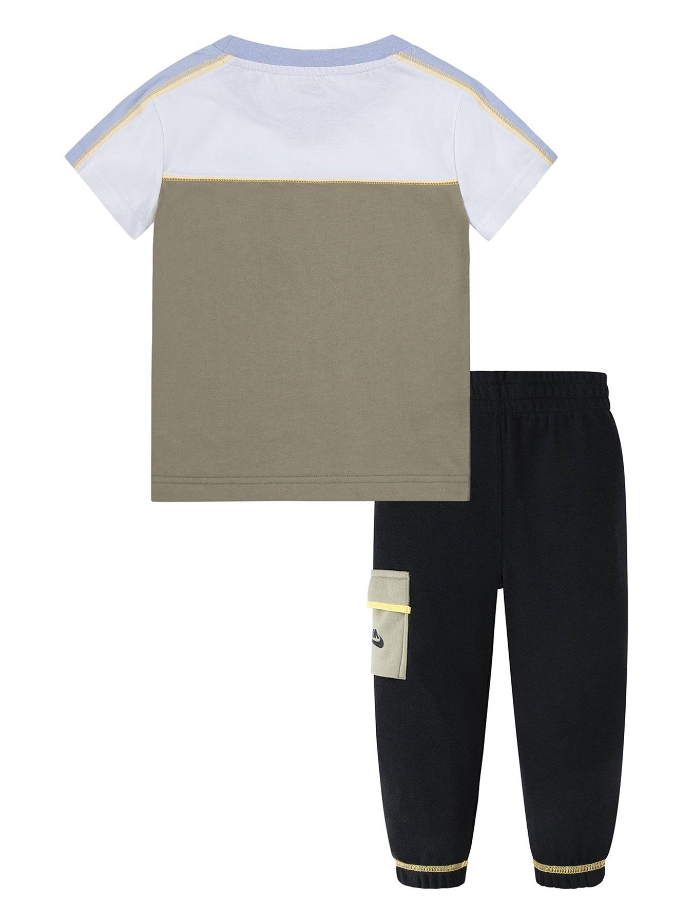 Nike Kids Boys Reimagine T shirt And Cargo Joggers Set Black Very Ireland