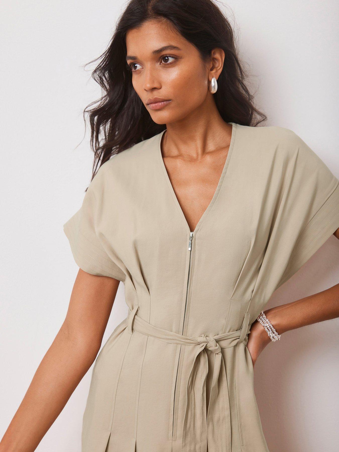 mint-velvet-zip-front-belted-midi-dressdetail