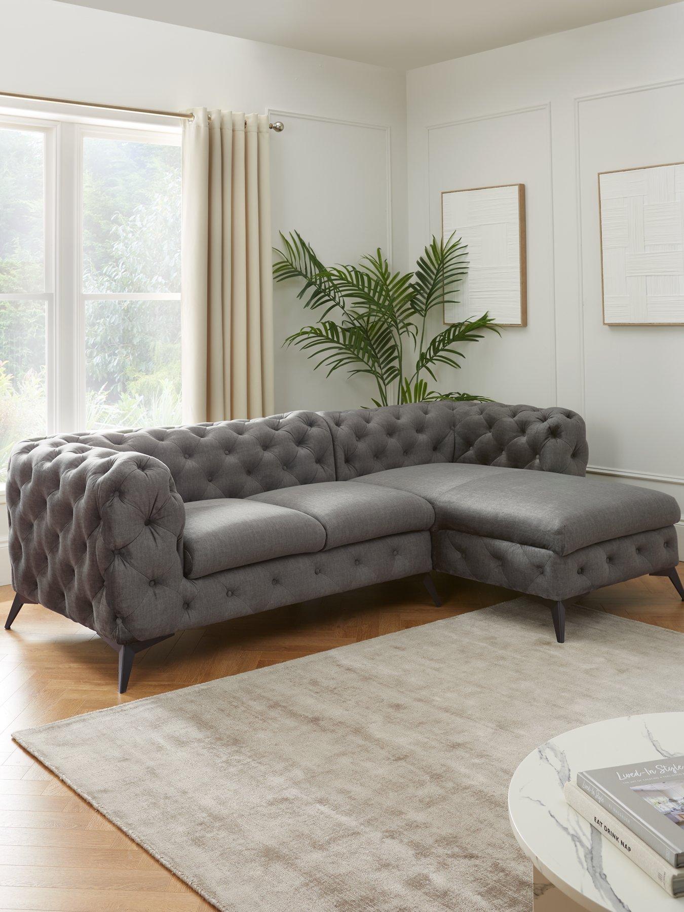 The Very Collection Chelsey Right Hand Fabric Corner Chaise Sofa - FSC® Certified