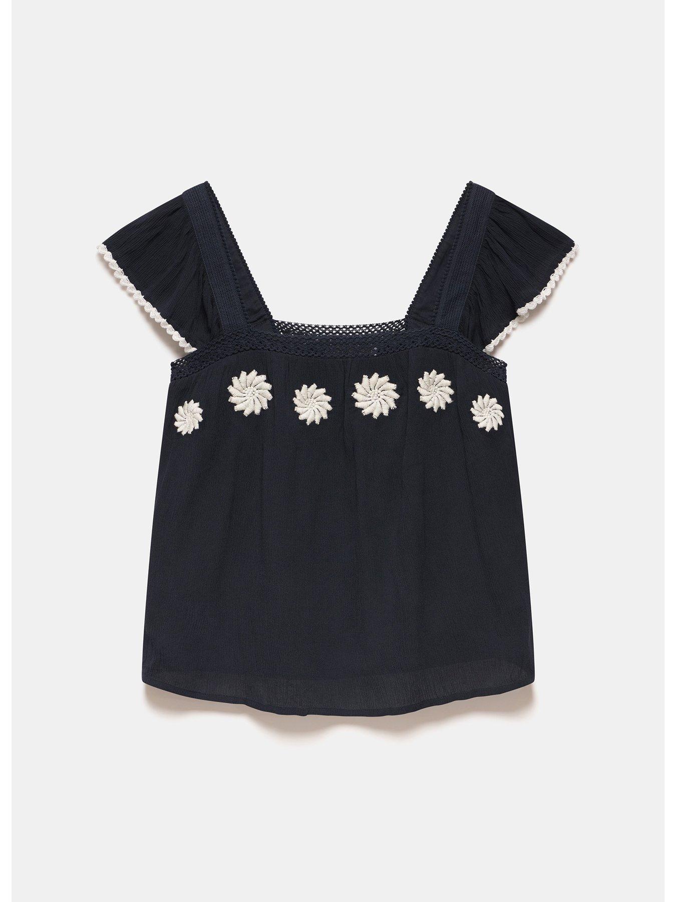 mint-velvet-navy-floral-embroidered-ruffle-topdetail