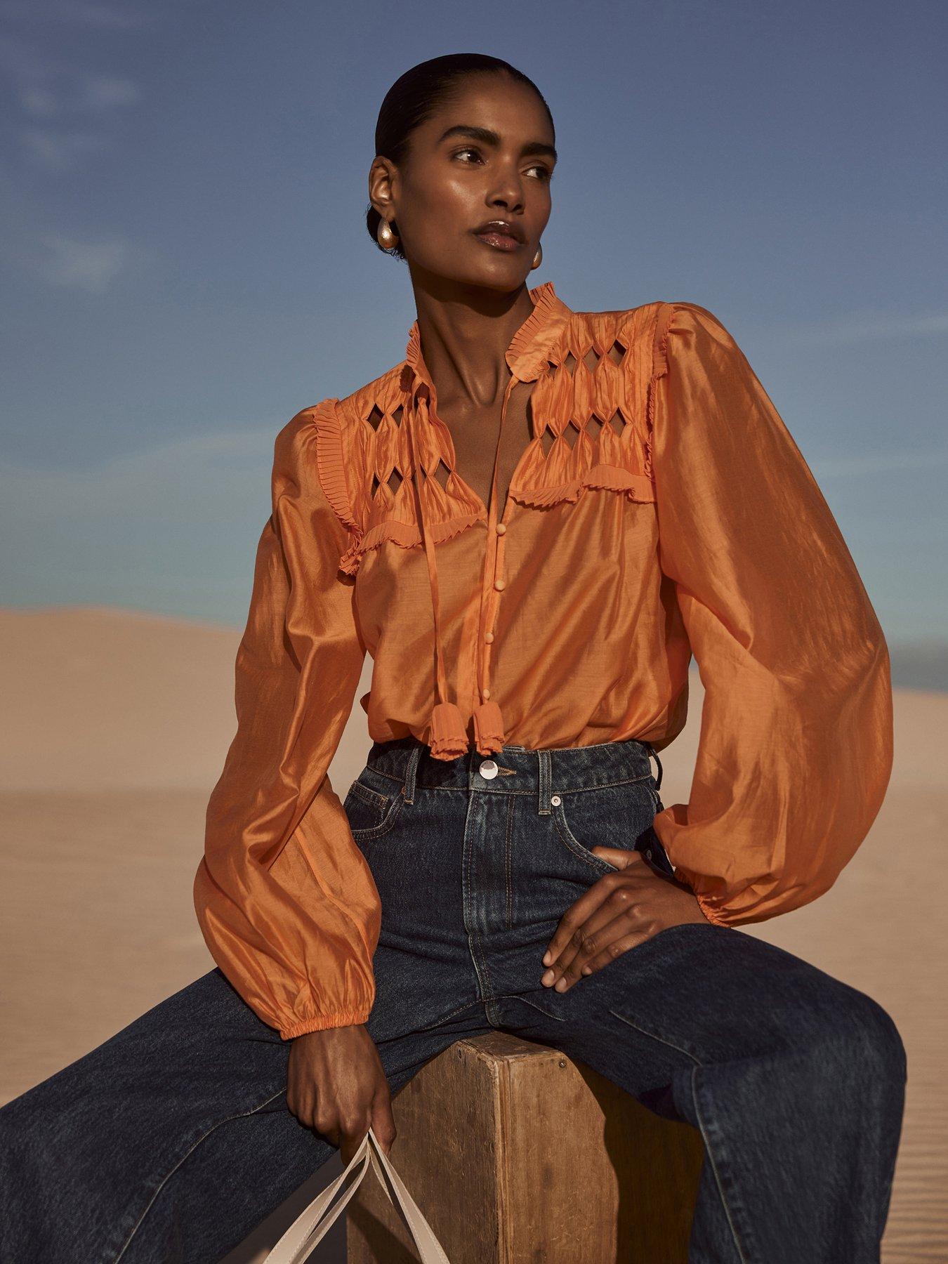 mint-velvet-orange-texture-detail-blouse