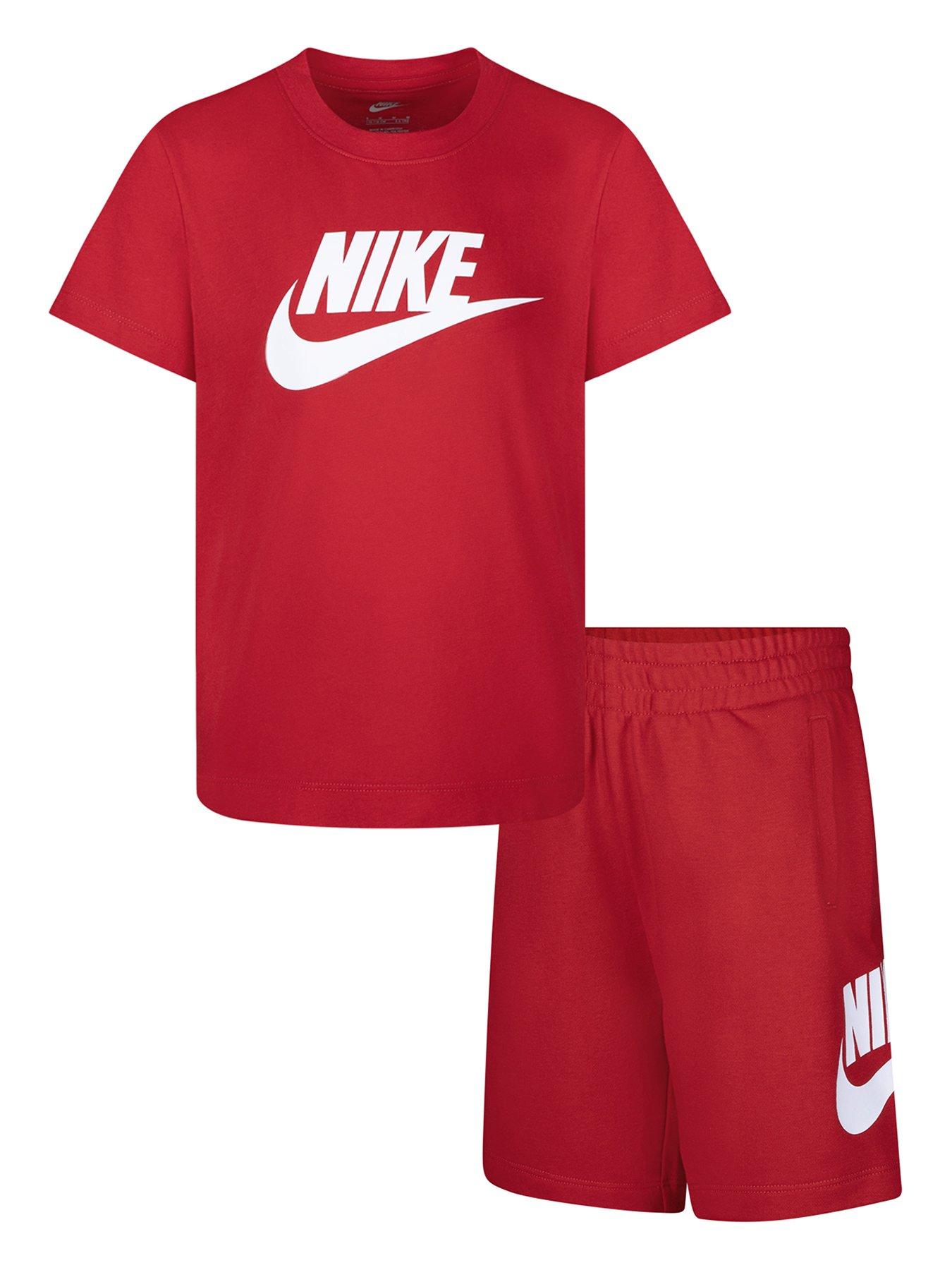 nike-kids-unisex-club-tee-and-short-set-red