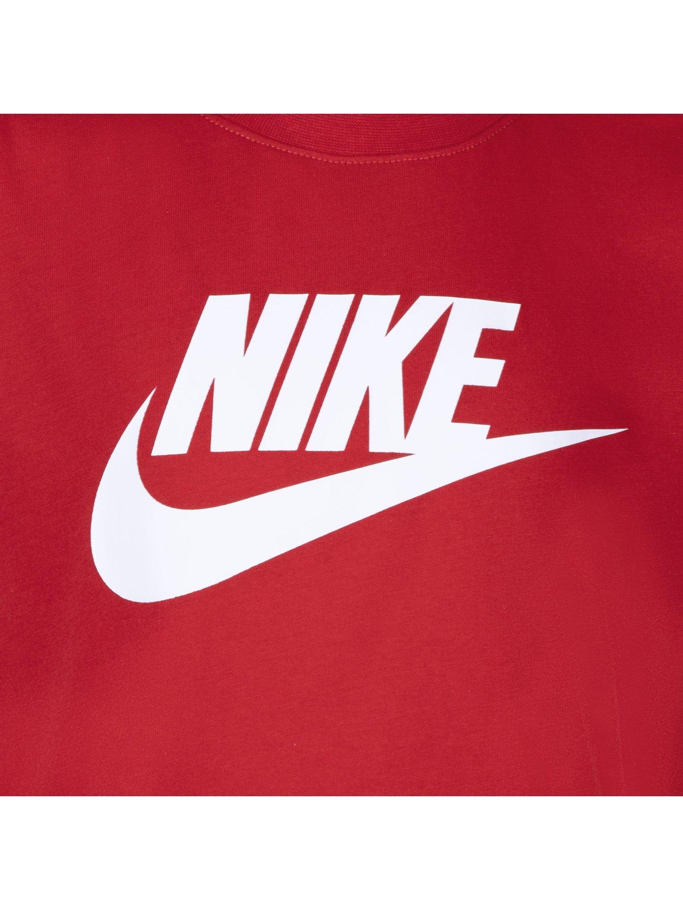 nike-kids-unisex-club-tee-and-short-set-reddetail