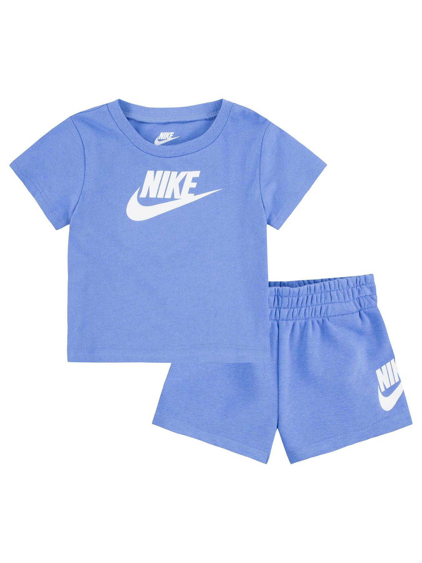 nike-infant-unisex-club-t-shirt-and-short-set-blue