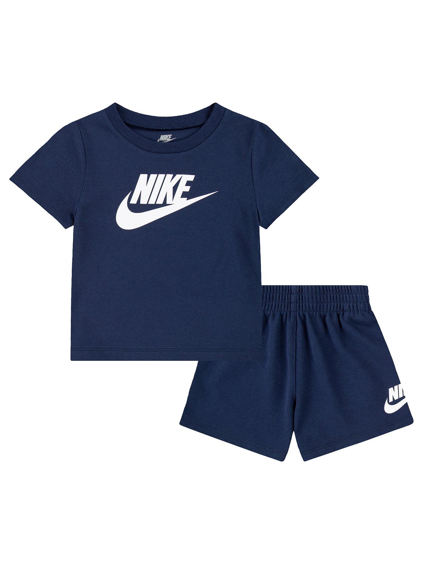 nike-infant-unisex-club-t-shirt-and-short-set-navy