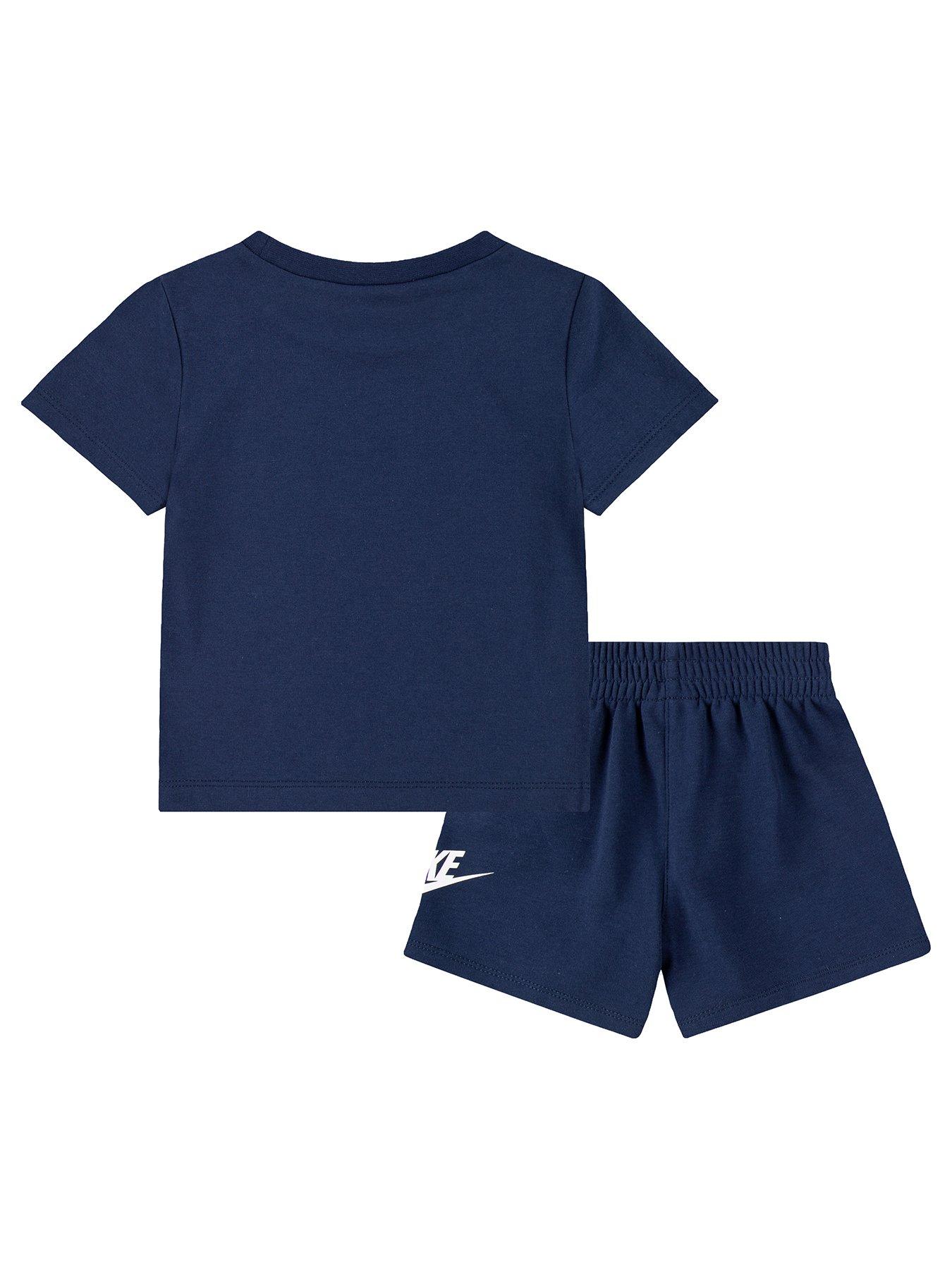 nike-infant-unisex-club-t-shirt-and-short-set-navyback