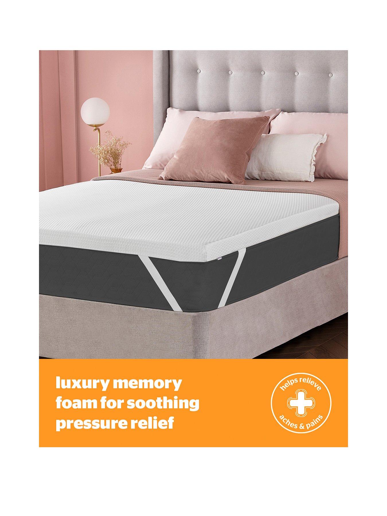 silentnight-silentnight-impress-25cm-memory-foam-mattress-topper-and-firm-memory-foam-pillow-bundlestillFront